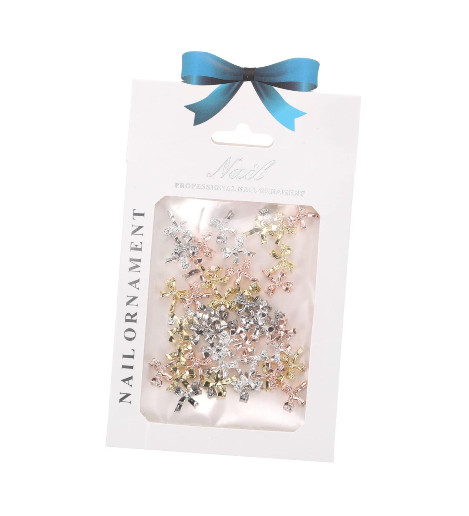 1 Nail Decoration Nail Art Sticker Nail Jewels Nail Stickers for Nail Art Gemstone Rings Nail Jewelry Nail Charms Manicure Decor Nail Decals Nail Art Studs Bowknot Nail Studs Alloy HAPINARY 12.4X7.2X0.2cm Assorted Color - Buy Online on SooperMarket.com