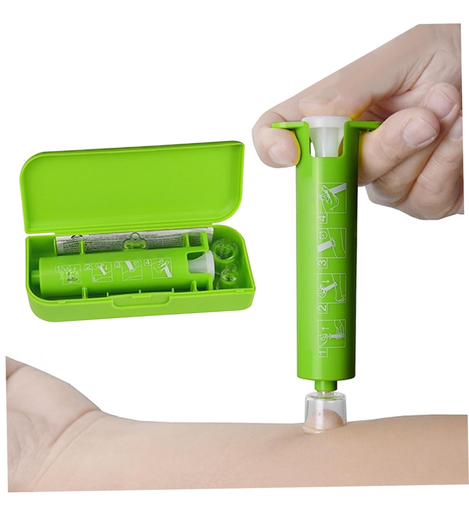 Ckuakiwu Bug Bite Itch Relief Suction Tool - Bite Extractor with Suction Cup, Poison Remover - Camping Essentials - Buy Online on SooperMarket.com