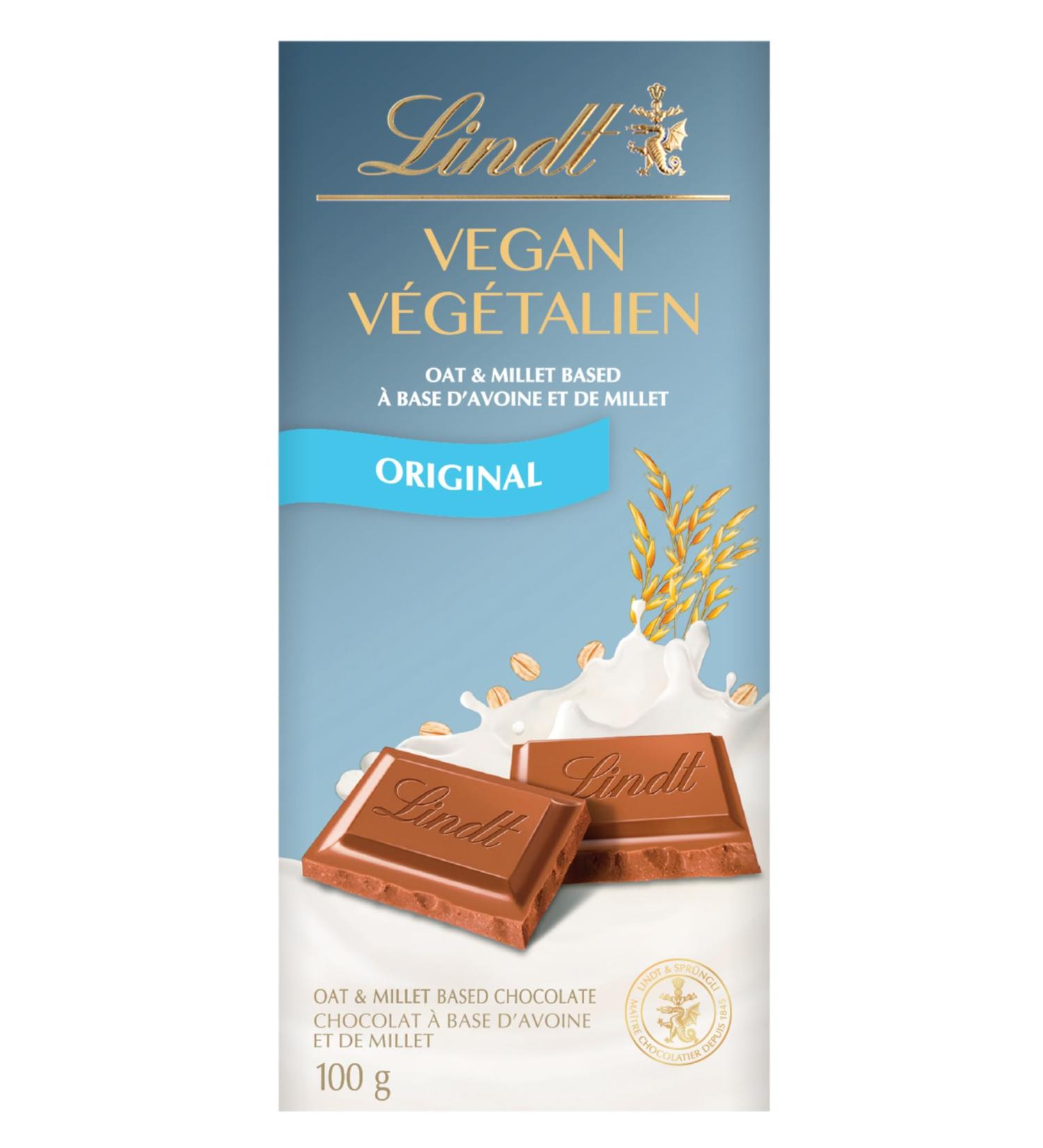 Lindt Vegan Original Chocolate Bar 100 Grams Chocolate Full Size - Buy Online on SooperMarket.com