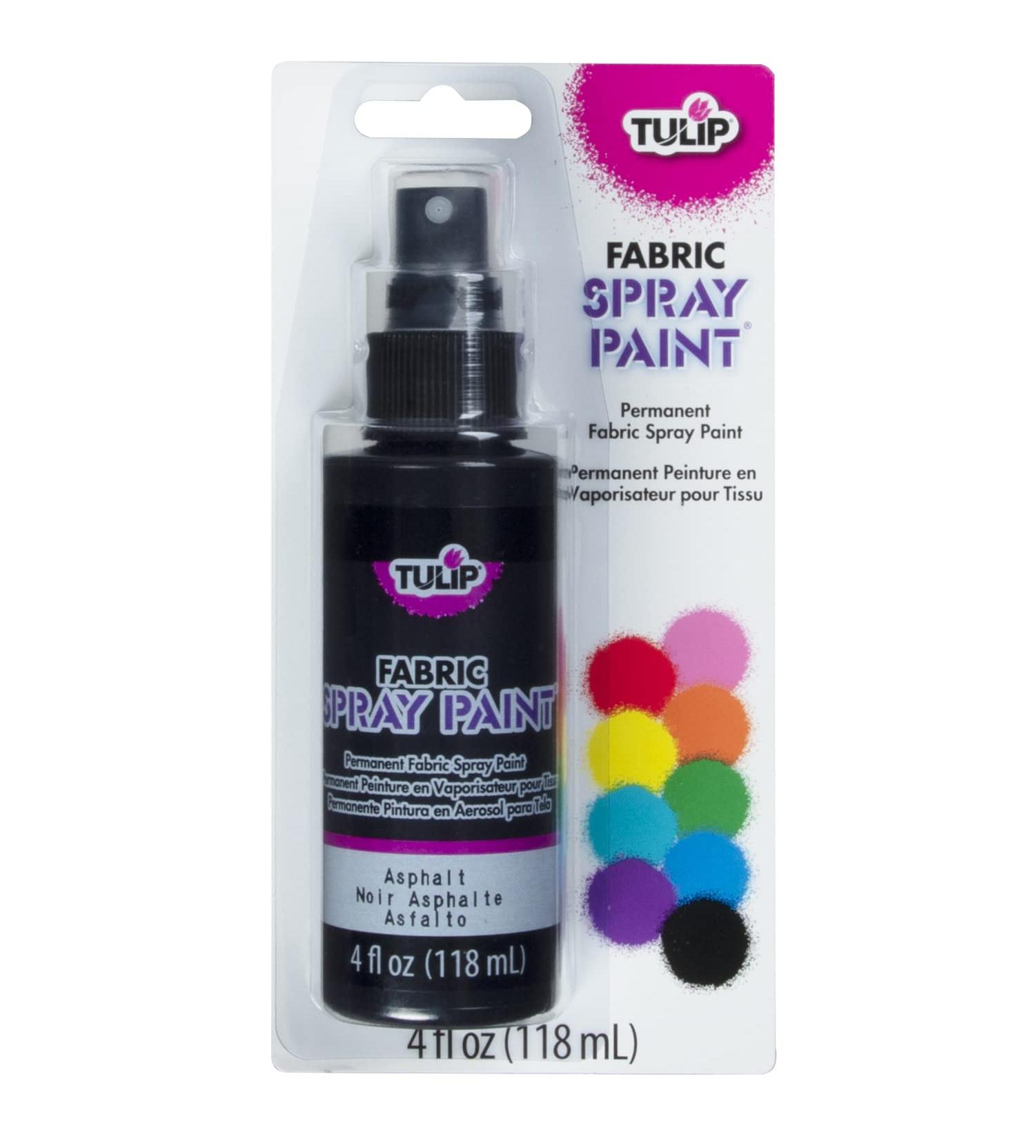 26568 SOP 4oz Asphalt Tulip Fabric Spray - 4 Fl Oz (Pack of 1) | Permanent Color for DIY Projects - Buy Online on SooperMarket.com
