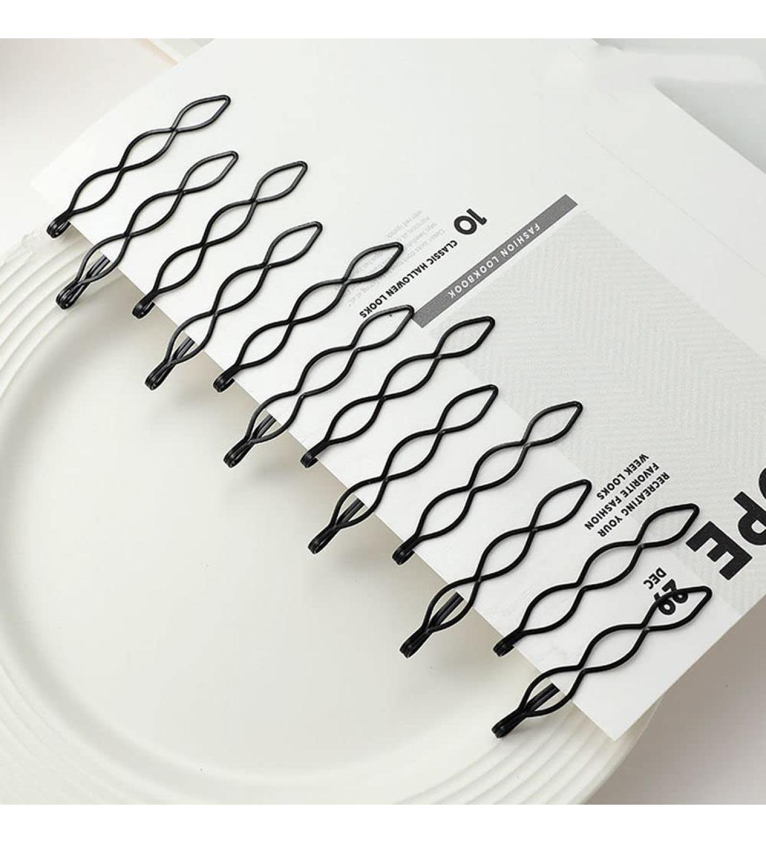 12pcs Vintage Black Bobby Pins Fashion BB Clip for Women and Girls - Buy Online on SooperMarket.com