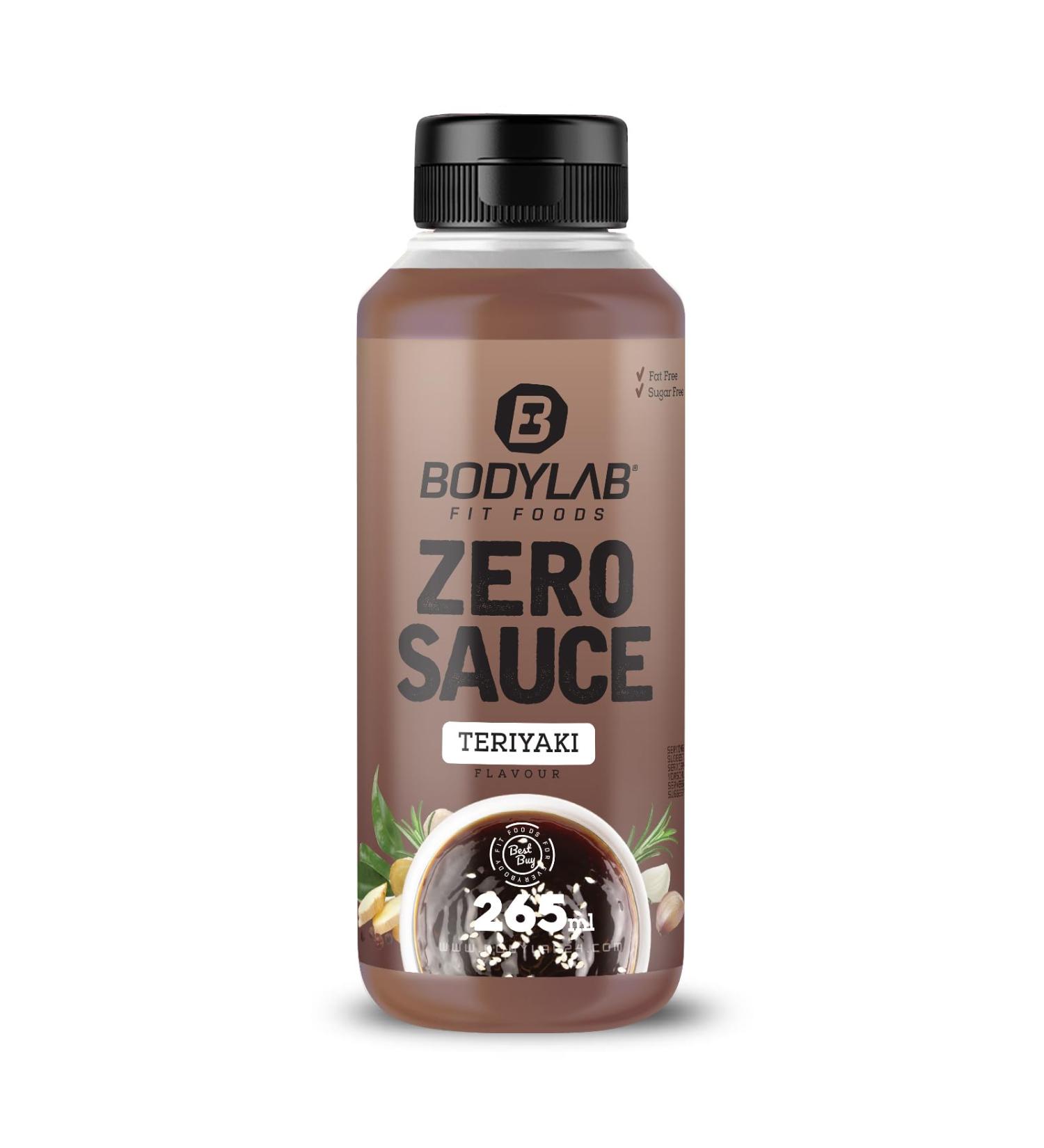 BODYLAB24 Zero Sauce Teriyaki 265ml - Low-Calorie Fat & Sugar Reduced Sauce for Healthy Dishes | Ideal for Every Diet - Buy Online on SooperMarket.com