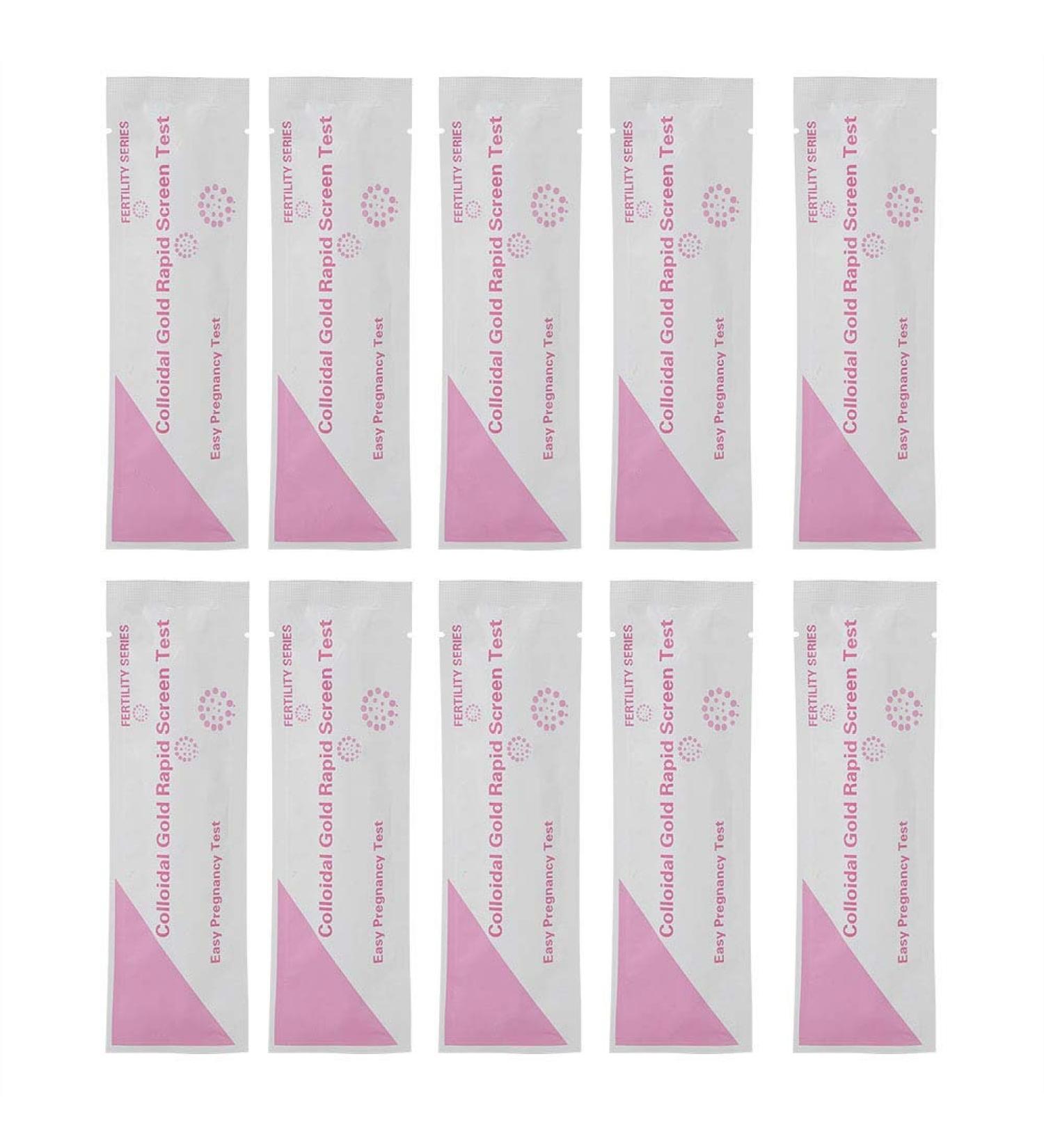 10PCs Early Pregnancy Test Kits - Accurate HCG Urine Test for Home Use | Fast & Reliable Results - Buy Online on SooperMarket.com
