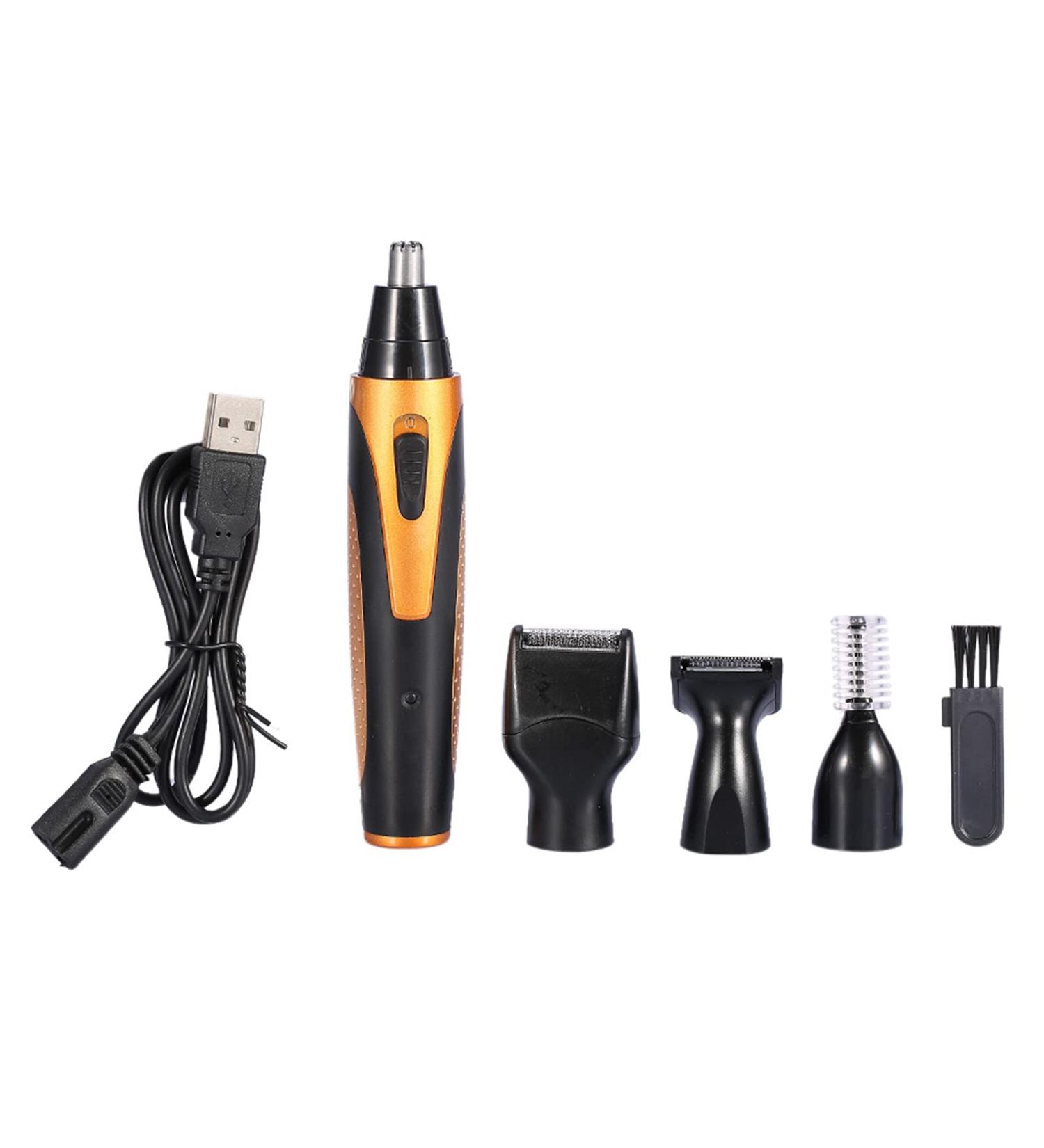 4 in 1 Rechargeable Men s Nose Ear Hair Trimmer & Electric Beard Eyebrow Clipper Shaving Kit - Precision Grooming for Every Man - Buy Online on SooperMarket.com