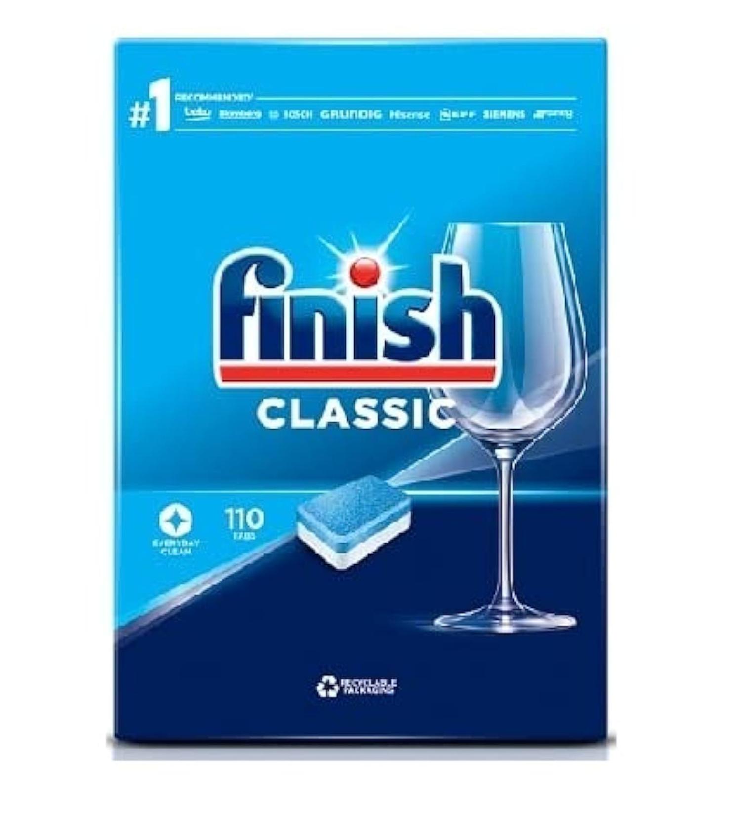 Finish Classic Dishwasher Tablets - Original Pack of 1 (110 Tablets) - Buy Online on SooperMarket.com