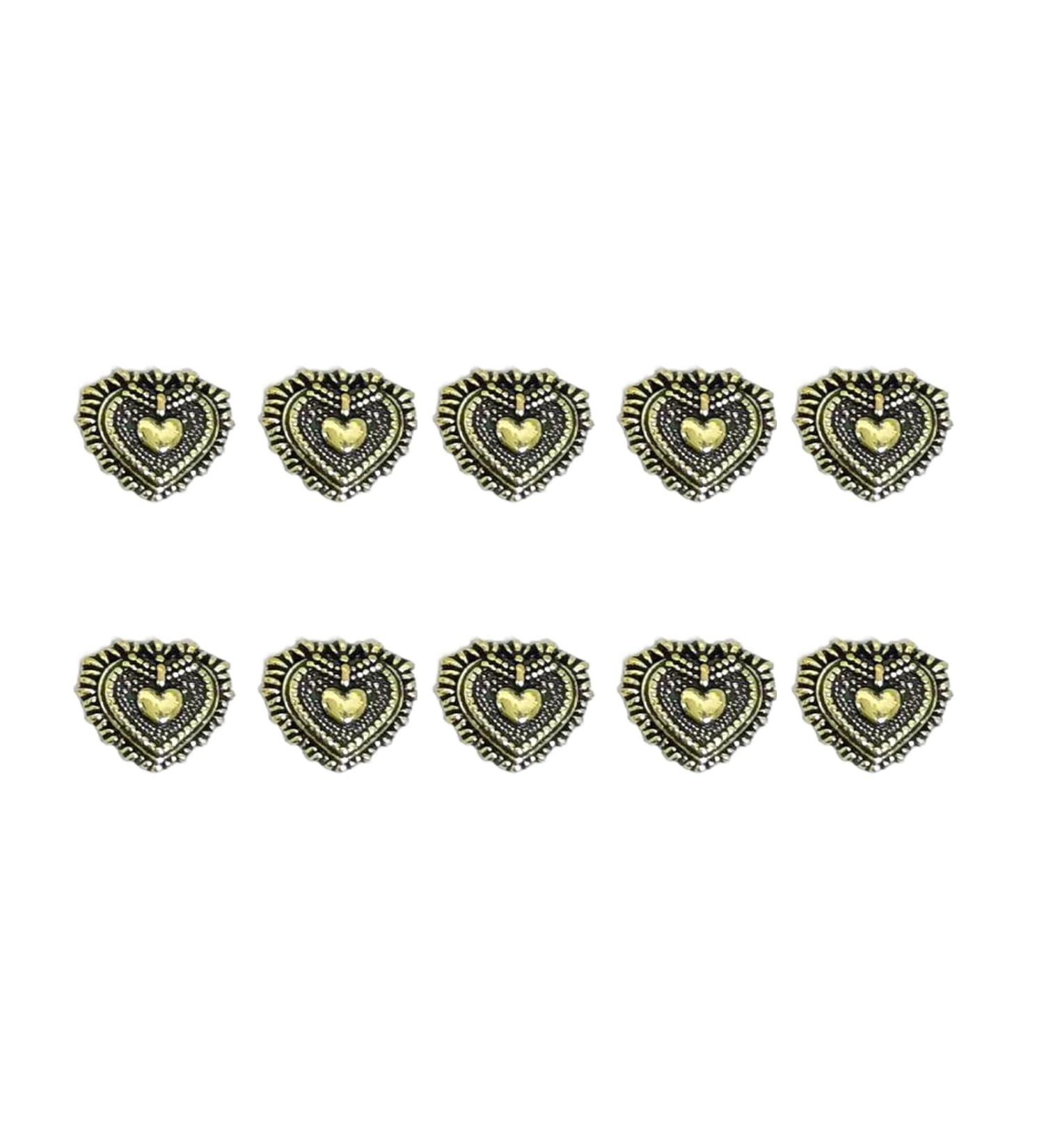 Worparsen Nail Art Decors Attractive Flower Love Heart Bear Modeling Fake Nail Decor Resistant Realistic Looking J
