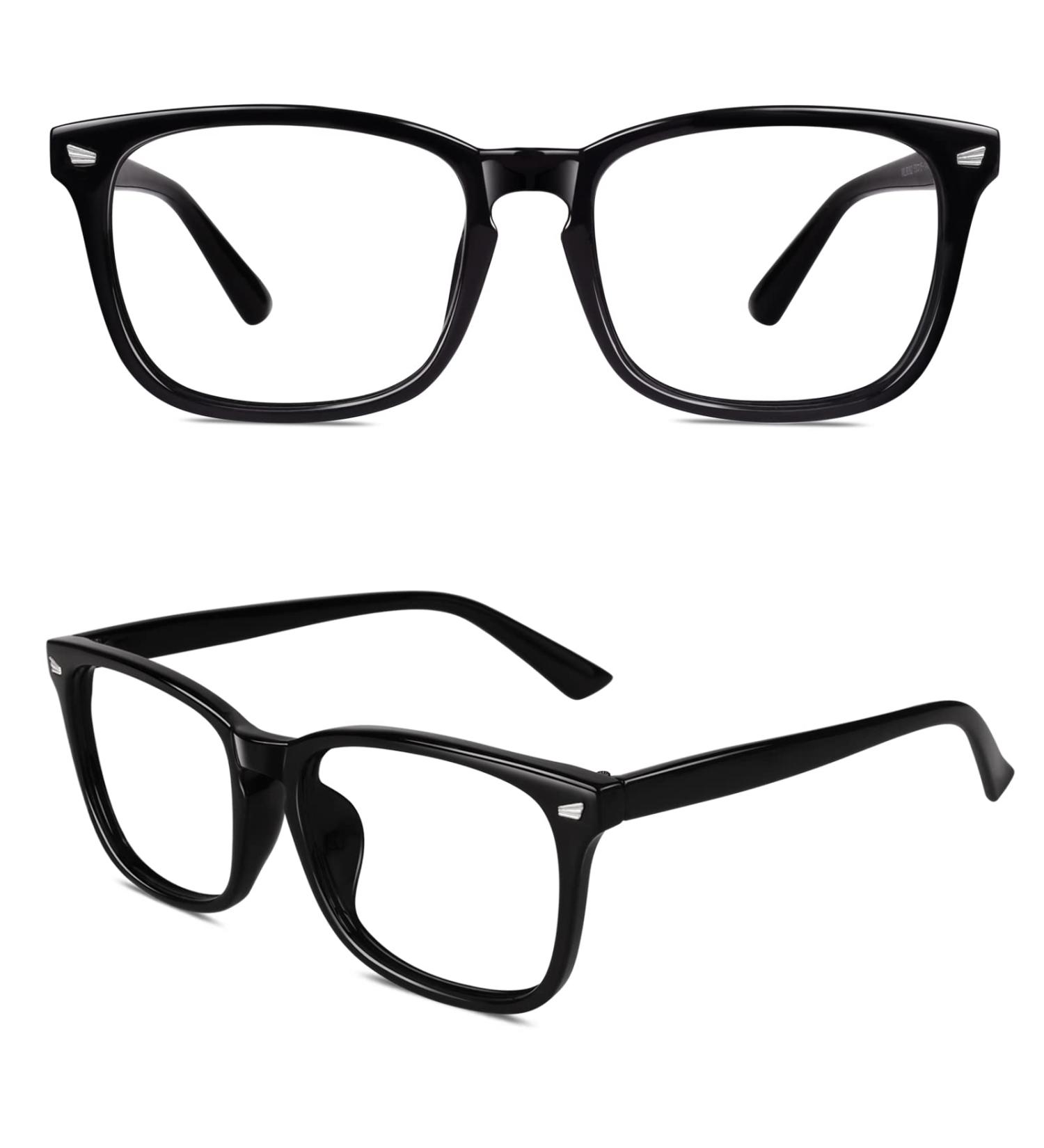 Shop CN92 Classic Nerd Glasses | Vintage 40s 50s Style Keyhole Panto with Clear Lens - Glossy Black - International Shipping - Buy Online on SooperMarket.com