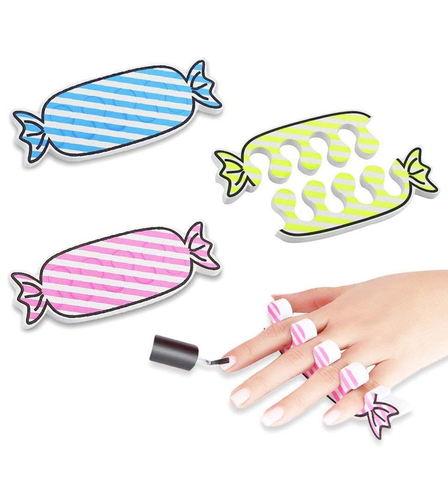 DomeStar Toe Separators Set - 24PCS Soft Foam Toe Cushions, Finger Separator Tool in 3 Colors for Party Spa Supplies - Buy Online on SooperMarket.com