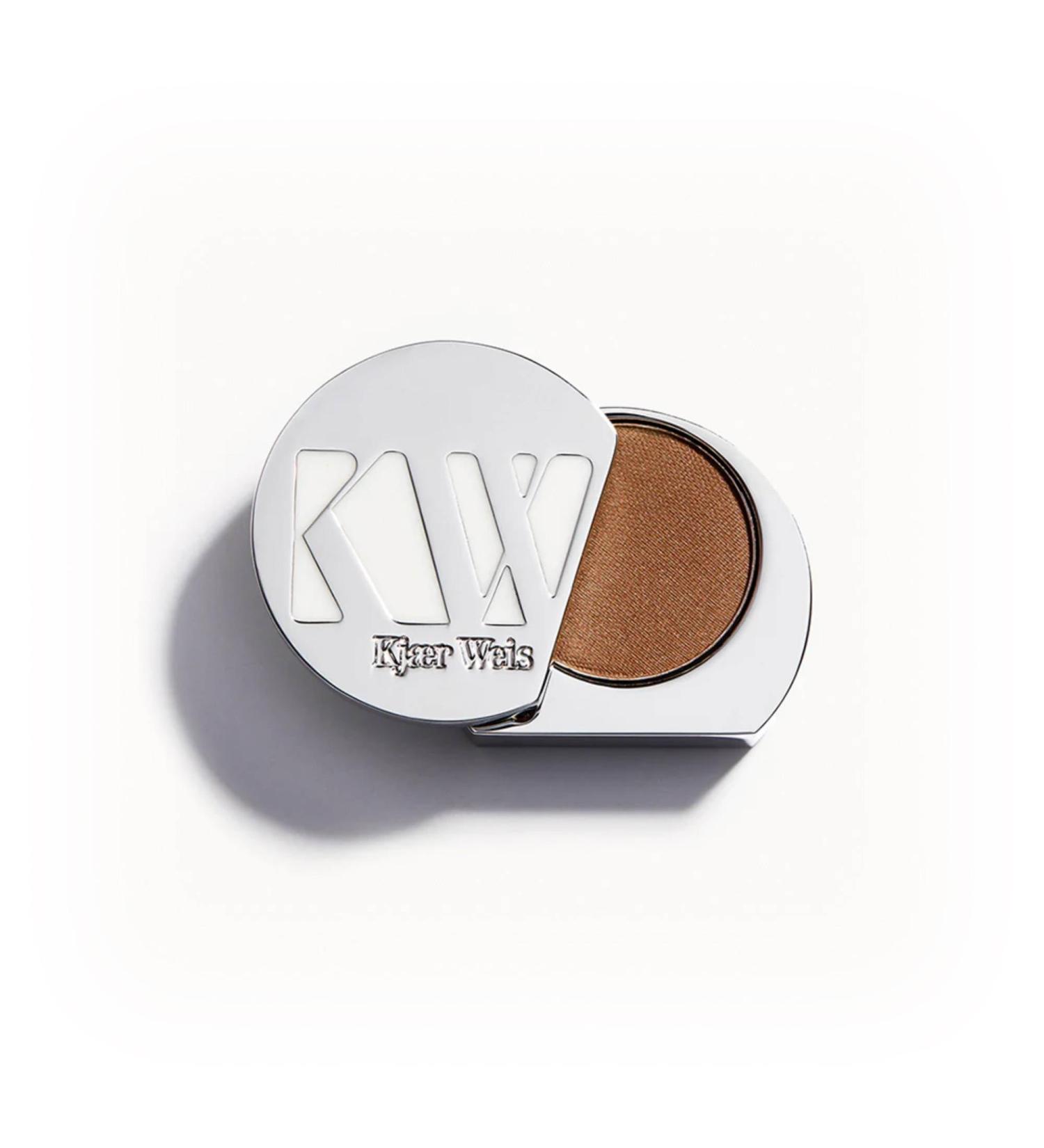 Kjaer Weis Powder Eye Shadow | Highly Pigmented Blue Eyeshadow | Organic & Cruelty-Free | Long-Lasting Blendable Clean Makeup - Buy Online on SooperMarket.com