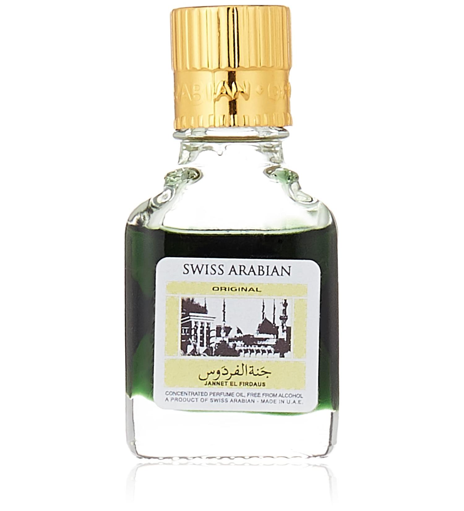 SWISSARABIAN Jannet EL Firdaus (Green) 9mL CPO | Alcohol Free and Vegan Attar Perfume Oil | Givaudan Original and Traditional Formulation from 1974 | by Swiss Arabian Dubai UAE. - Buy Online on SooperMarket.com