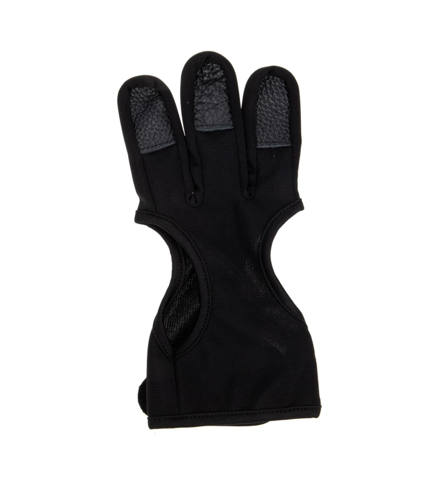 Anneome Archery Finger Stall Mittens Bow and Finger Glove Three Finger Archery Gloves Leather Gloves Archery Equipment Portable Shooting Glove Wear-resistant Archery Equipment Black Major 20x10cm Black - Buy Online on SooperMarket.com