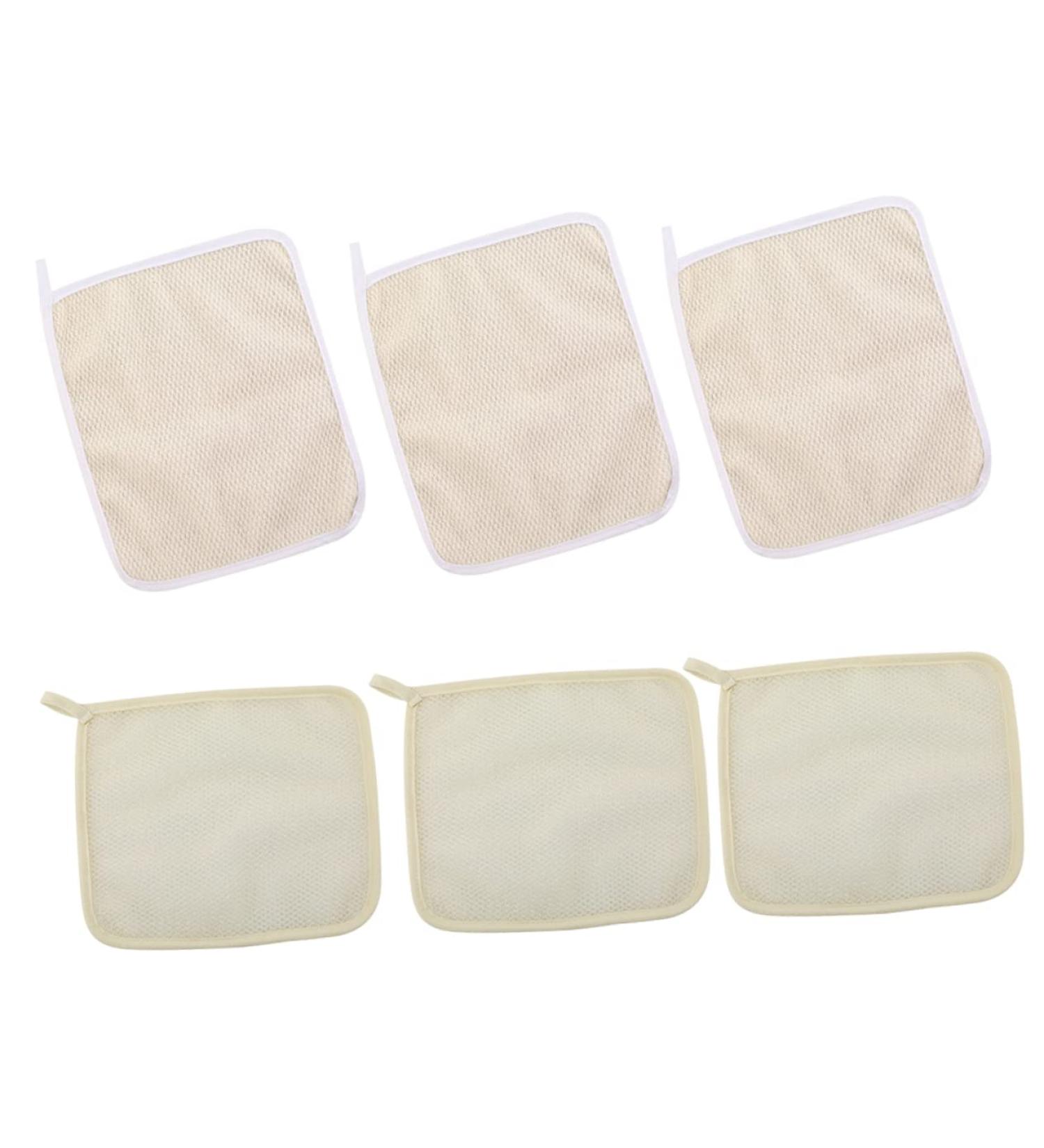 Healeved 6pcs Dual-Sided Scrub Towel Loofah Shower Sponges - Soft Bath Towels for Face and Body - Buy Online on SooperMarket.com