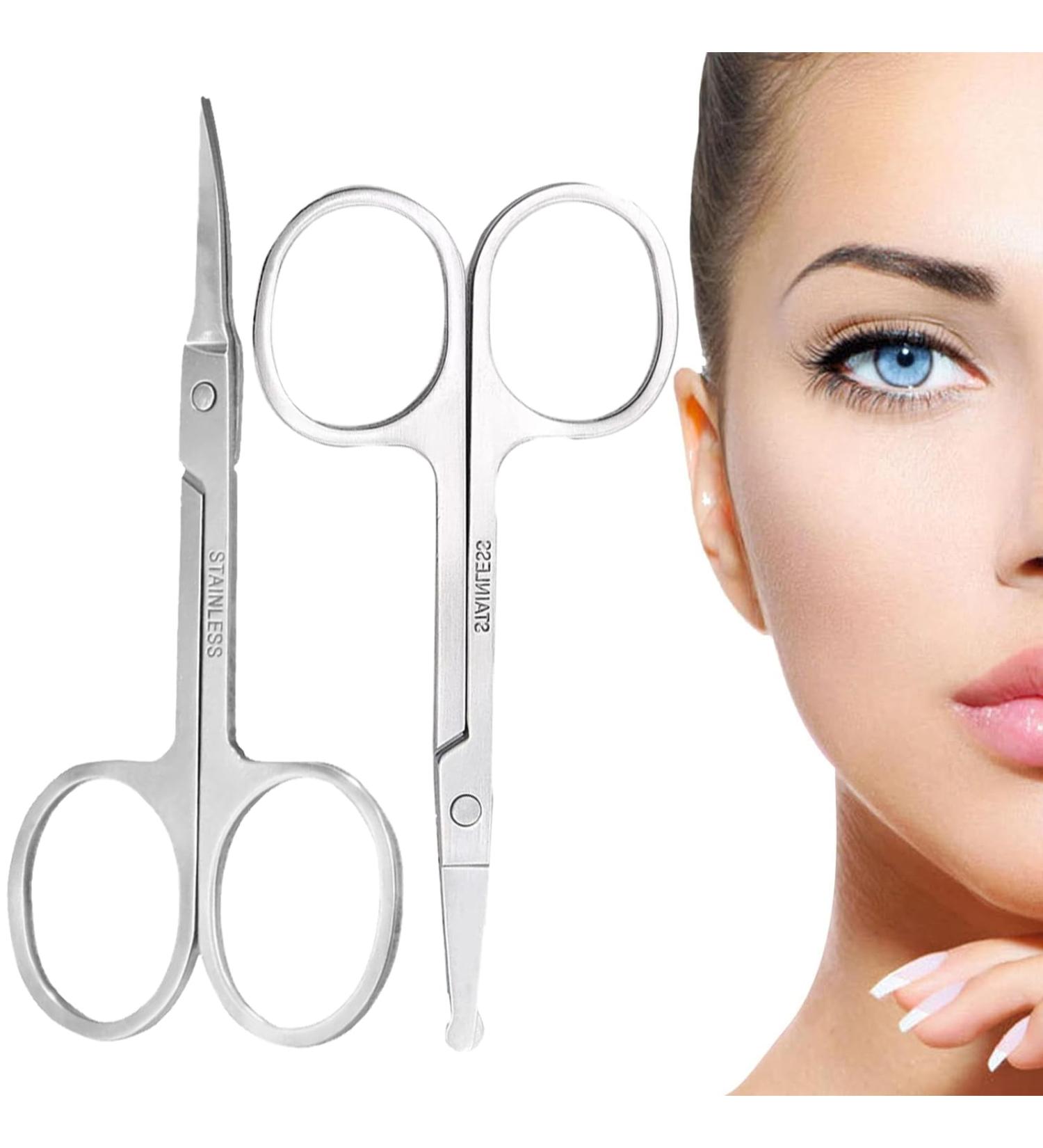 Eastrise Nail Scissors Eyebrow Scissors Professional Multi-Purpose Manicure Curved Blade Scissors for Men and Women Nails Cuticle and Thick Toenails - Buy Online on SooperMarket.com