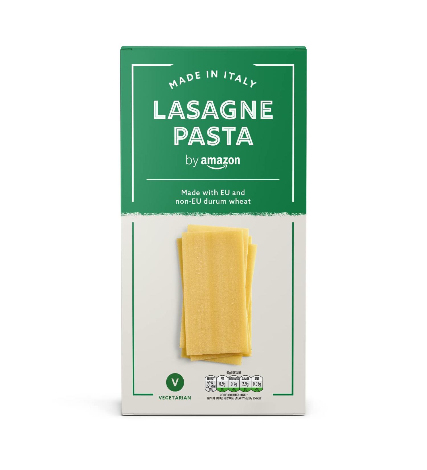 Amazon Lasagne Sheets 500g - Premium Quality Pasta - Pack of 1 - Buy Online on SooperMarket.com