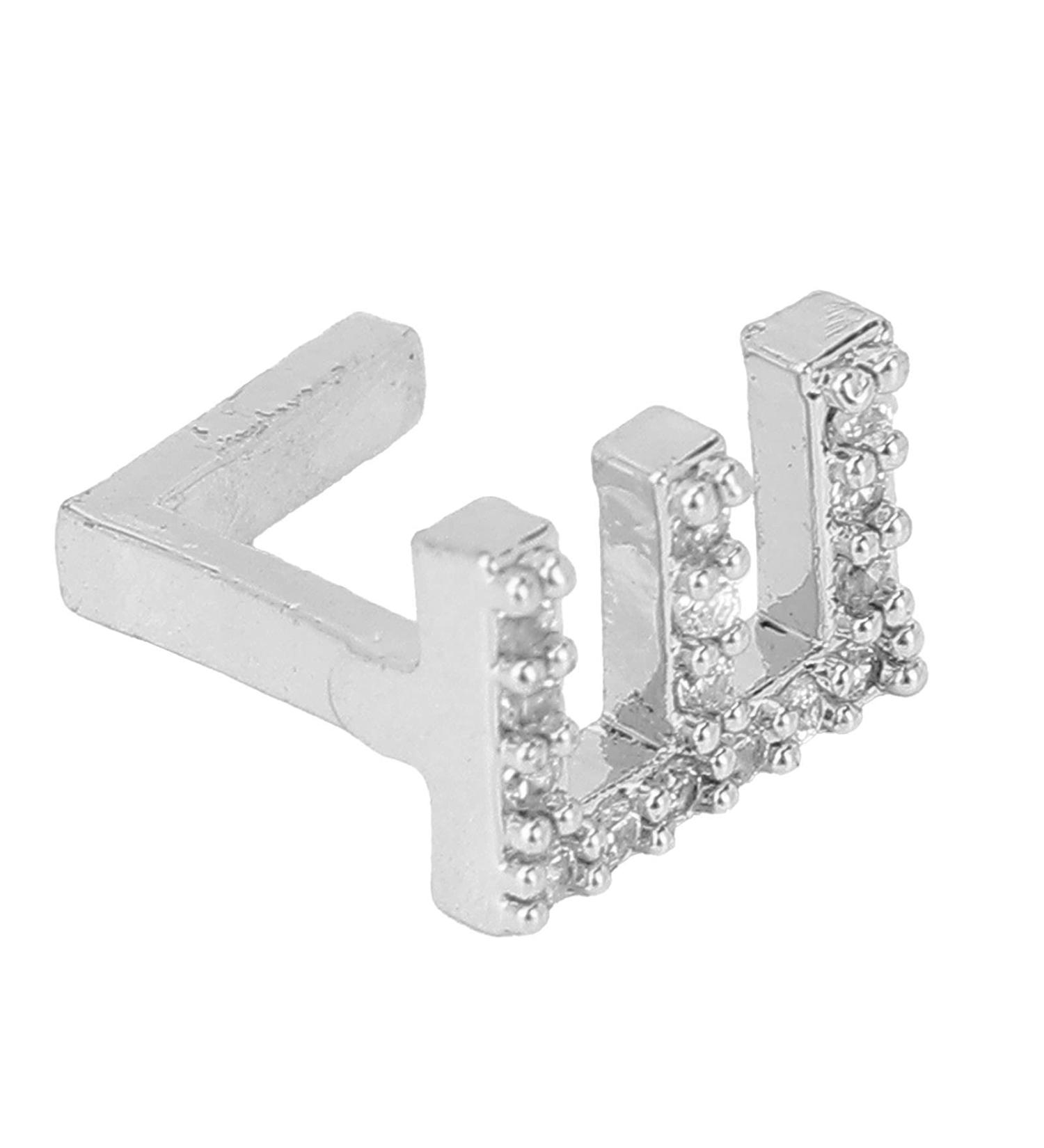 Hip Hop Tooth Brace Single Easy to Wear Durable for Parties Birthday Gift Copper Material Halloween Tooth Accessories (Silver) - Buy Online on SooperMarket.com