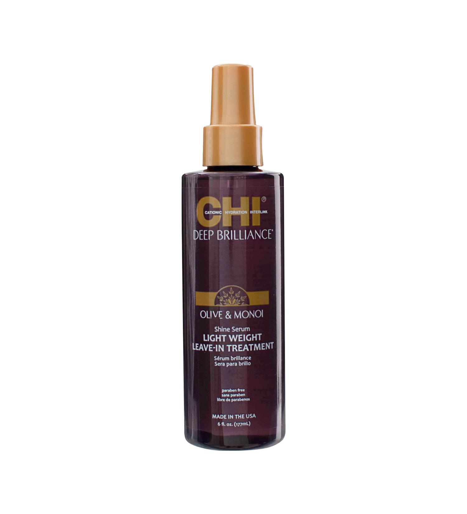 CHI Deep Brilliance Serum 6 Fl Oz - Light Weight Leave-in Treatment - Buy Online on SooperMarket.com