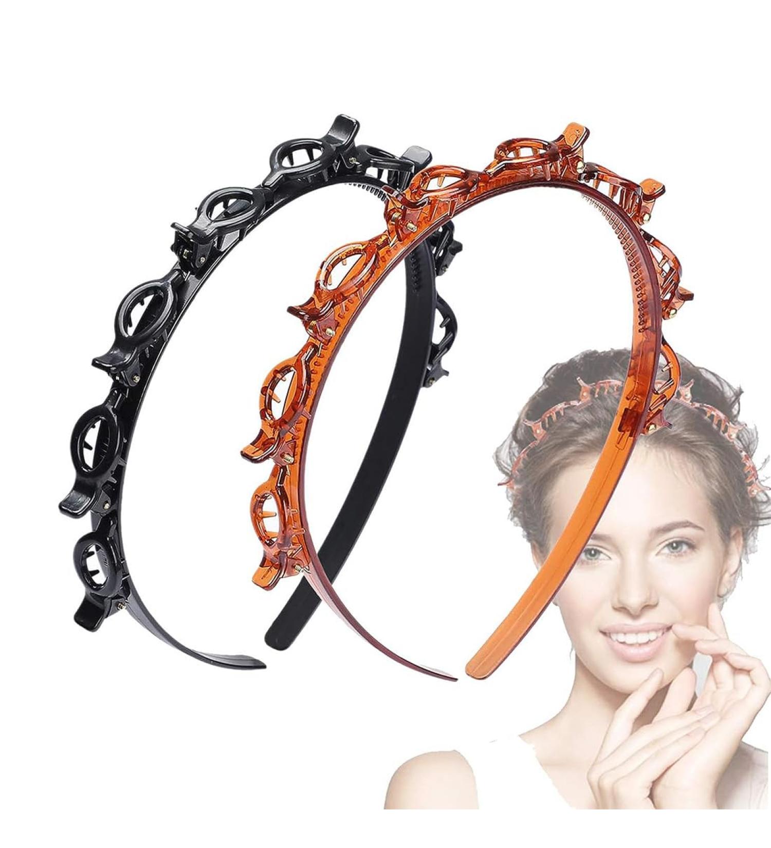 LICHUANUK 2 Piece Hairband Clip Hairpin Double Bangs Double Bangs Hairstyle Double Bangs Double Bangs Hairpin Double Bangs Hairpins - Buy Online on SooperMarket.com