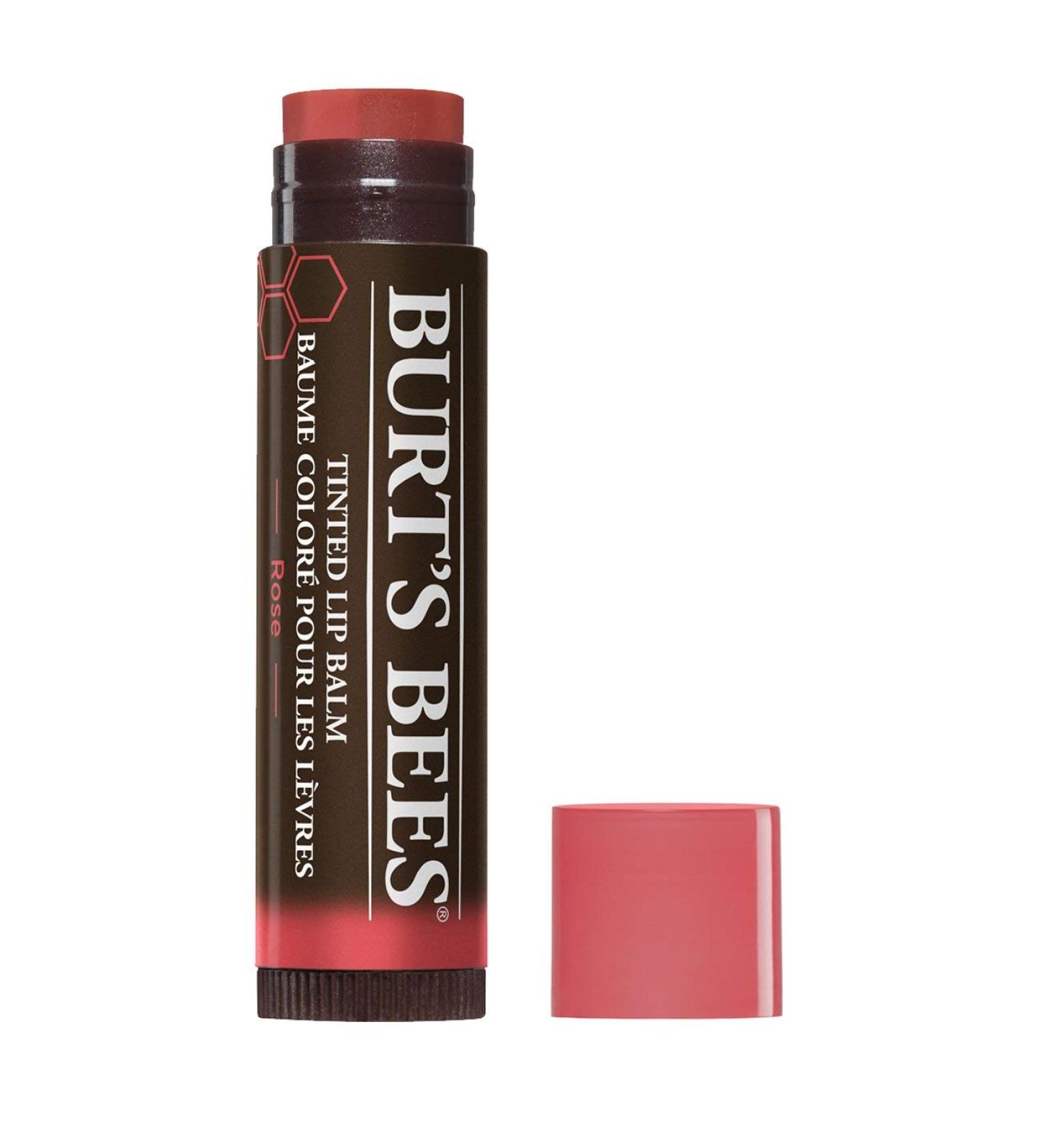 Burt's Bees Tinted Lip Balm Rose 100% Natural - 1 Tube (Packaging may vary) - Buy Online on SooperMarket.com
