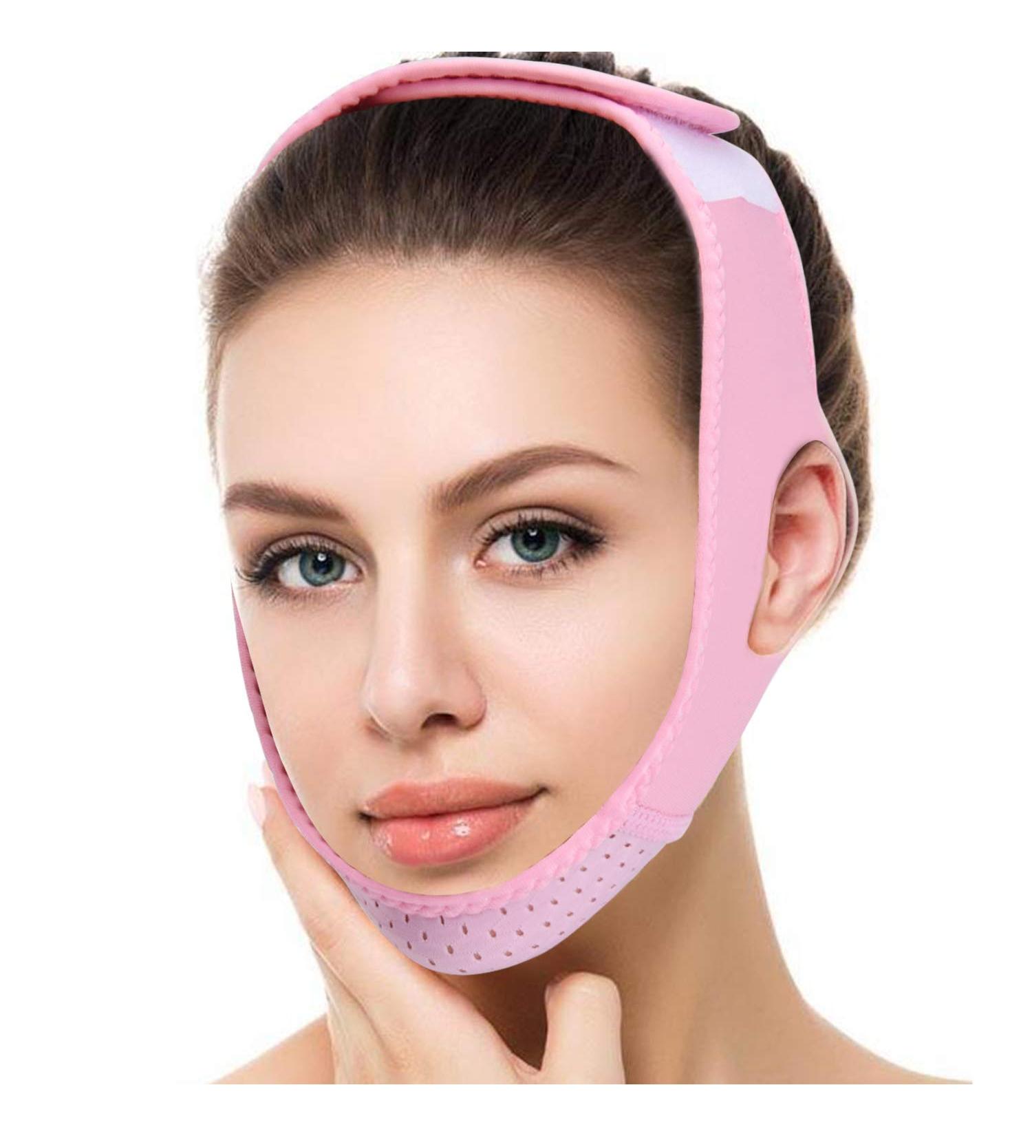 Noverlife 3PCS Facial Lifting Belt for Women - V-Line Chin Cheek Lift Up Band | Anti Wrinkle & Slimming Bandages for Double Chin Care | V Face Belts Correction Belt - Buy Online on SooperMarket.com