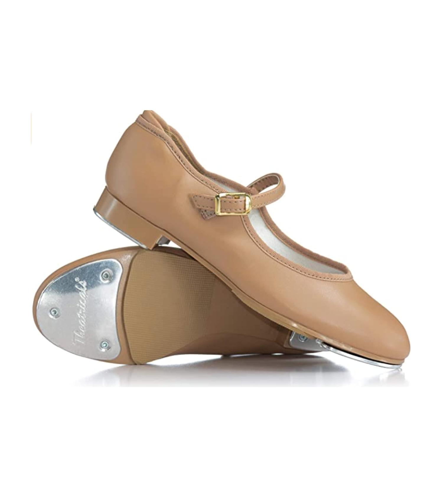 Theatricals Child Slide Buckle Tap Shoes T9200C - Tan | Size 2 Little Kid - Buy Online on SooperMarket.com