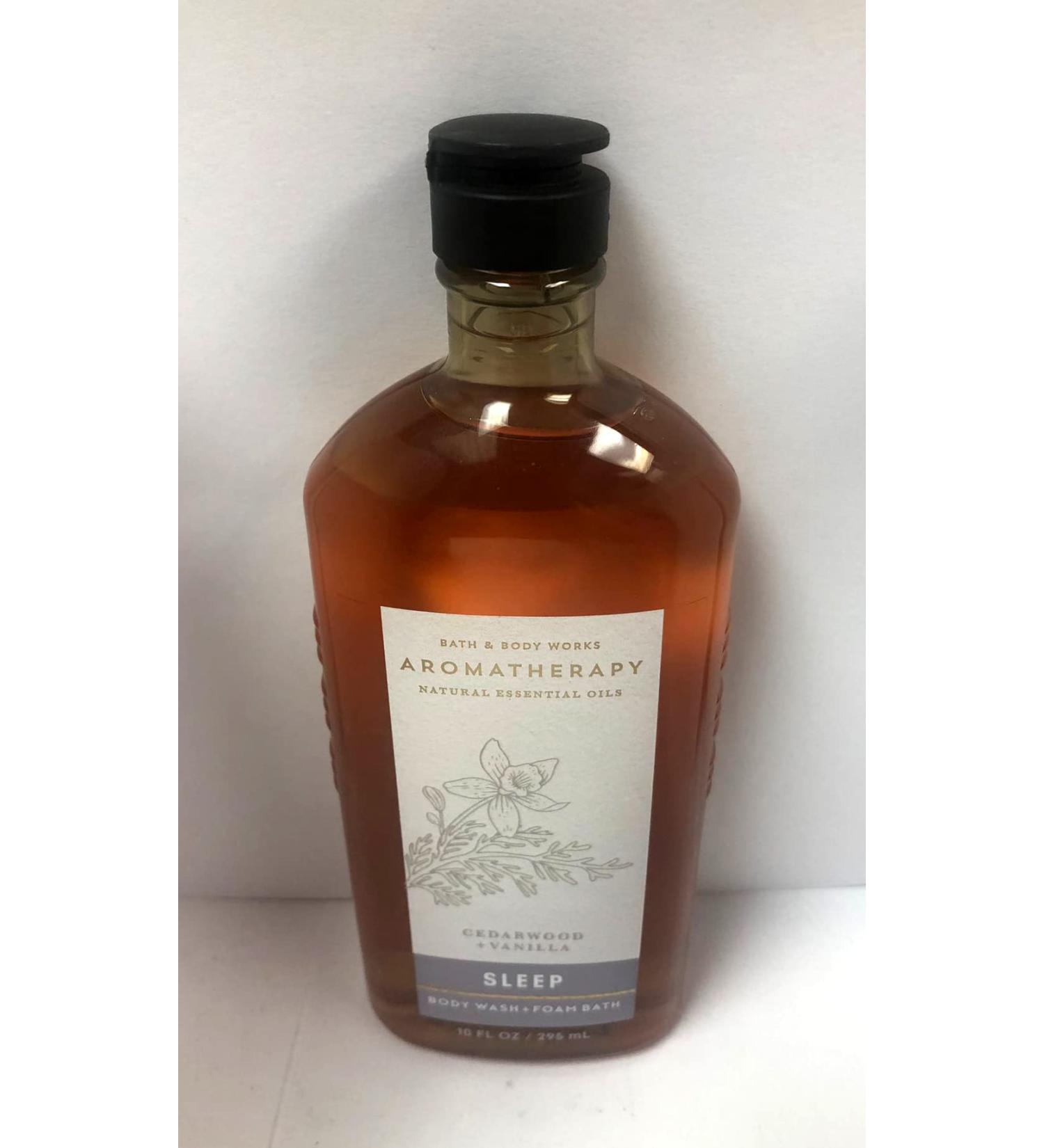 Bath and Body Works Aromatherapy Sleep Cedarwood and Vanilla Body Wash & Foam Bath 10 oz - Full Size - Buy Online on SooperMarket.com