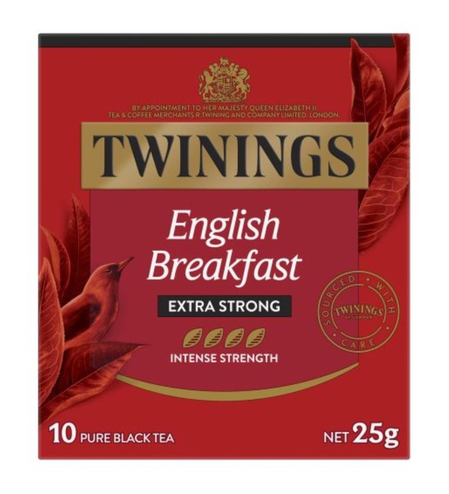 Twinings Extra Strong English Breakfast Tea Bags 10 Pack