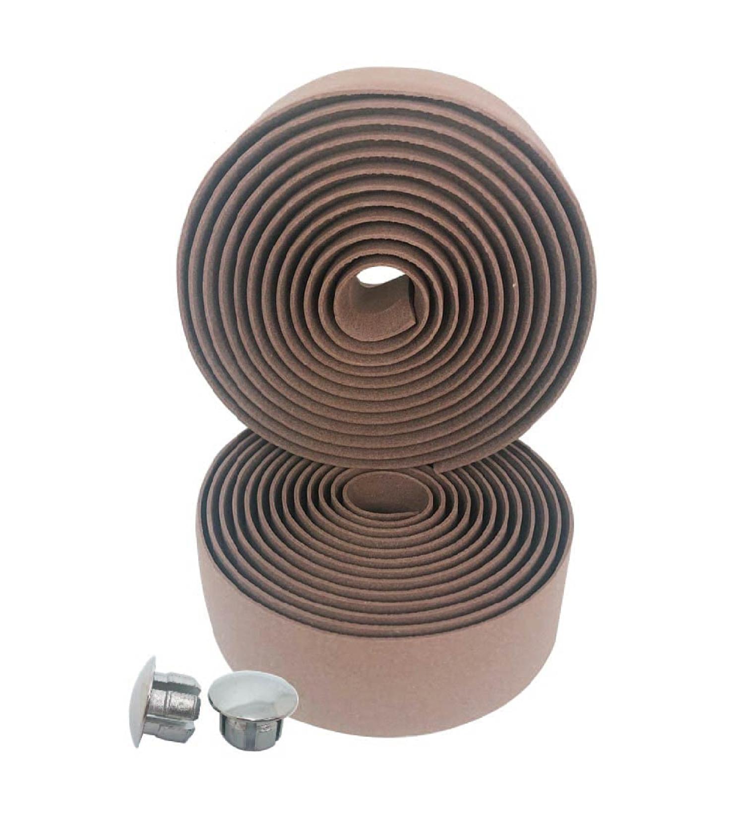 ABSOAR Cycling Brown Bike Bar Tape Handlebar Straps 2PCS - Non-Adhesive Handle Wrap - Buy Online on SooperMarket.com