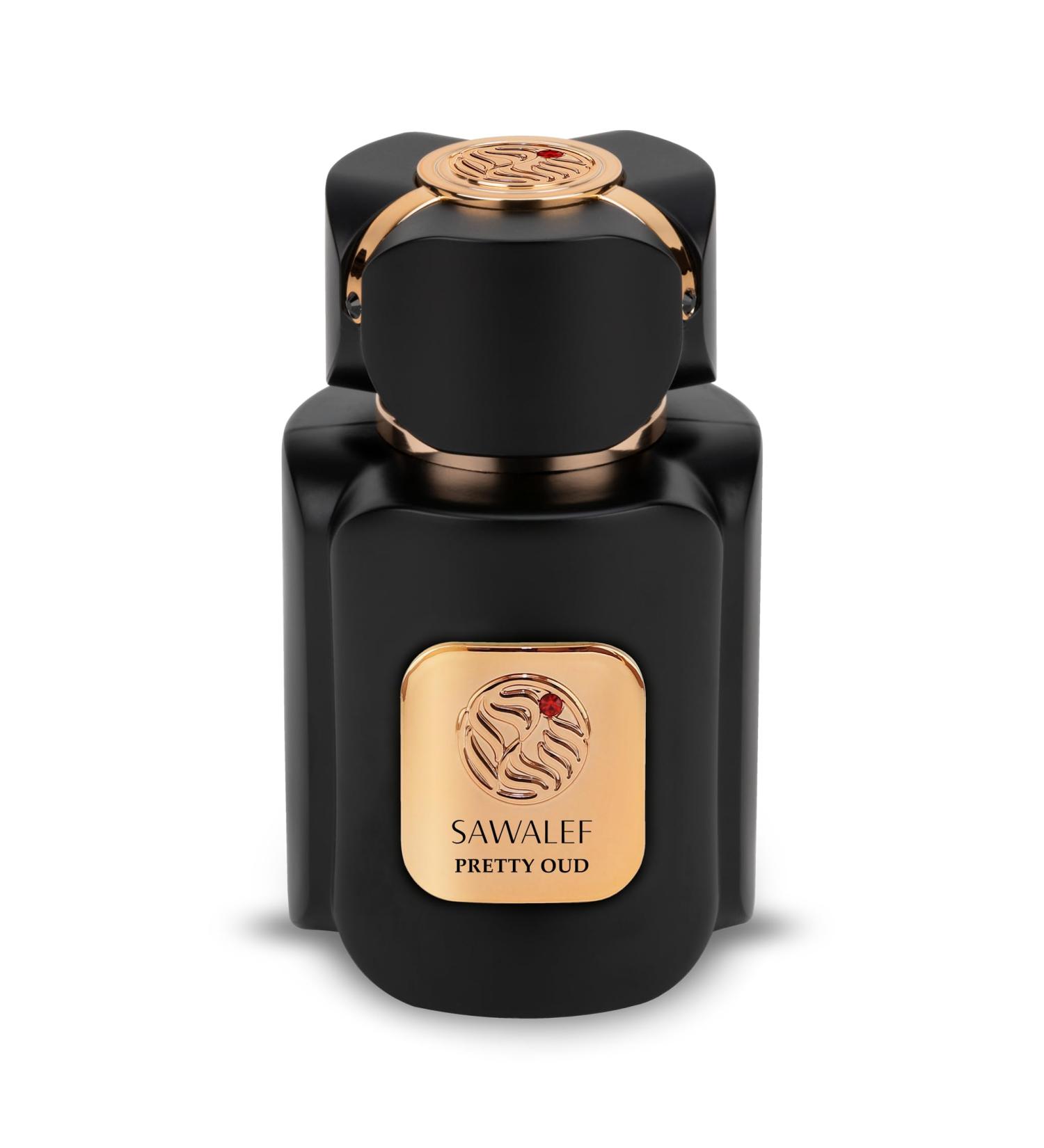 Sawalef Pretty Oud - Luxurious and Captivating Body Spray for Women - Floral and Woody Body Mist with Amber Saffron and Oud Notes - 2.7 oz EDP Spray