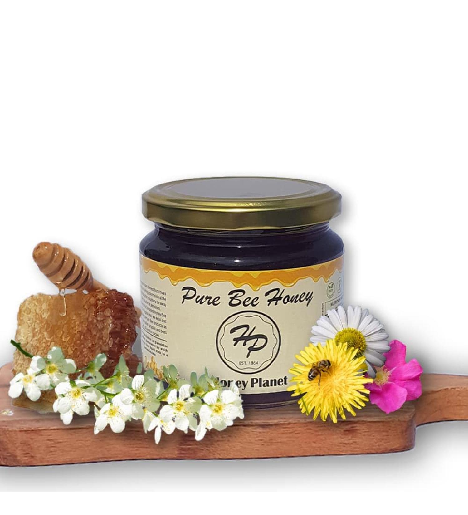 Natural Wild Forest Mountain Raw Honey from ECO/BIO Area Unheated Unpasteraised Unfiltered Mountain Honey harvested in our own Bee Farm eco fresh from honey comb (Small 500 gram) 500 g (Pack of 1) 500.0 - Buy Online on SooperMarket.com