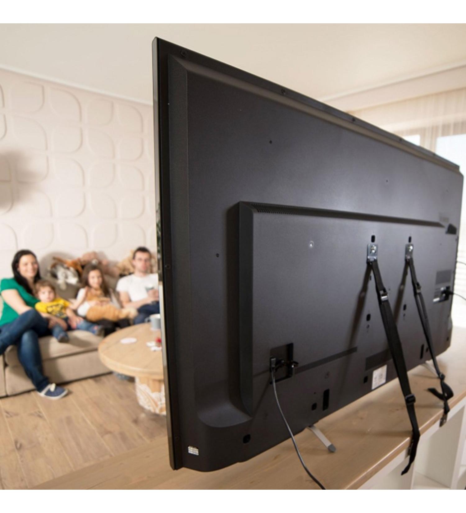 Baby Safety Metal TV Straps Furniture Anti-Tip Straps Heavy Duty Strap All Flat Screen TV/Furniture 2 Pack - Buy Online on SooperMarket.com