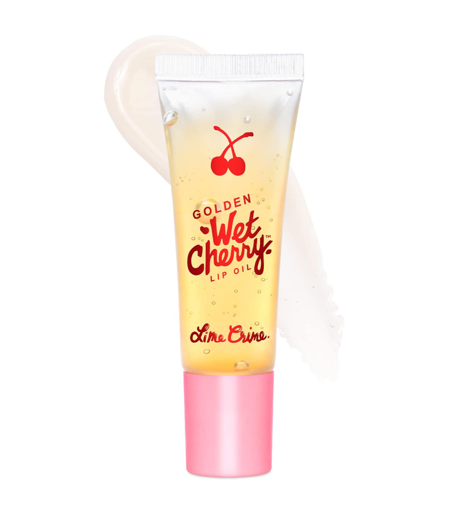 Lime Crime Golden Wet Cherry Lip Oil - Moisturizing, Exfoliating & Hydrating with Avocado Oil & Vitamin E for Soft, Supple Lips - Vegan Formula for Repairing Dry, Chapped Lips - Buy Online on SooperMarket.com