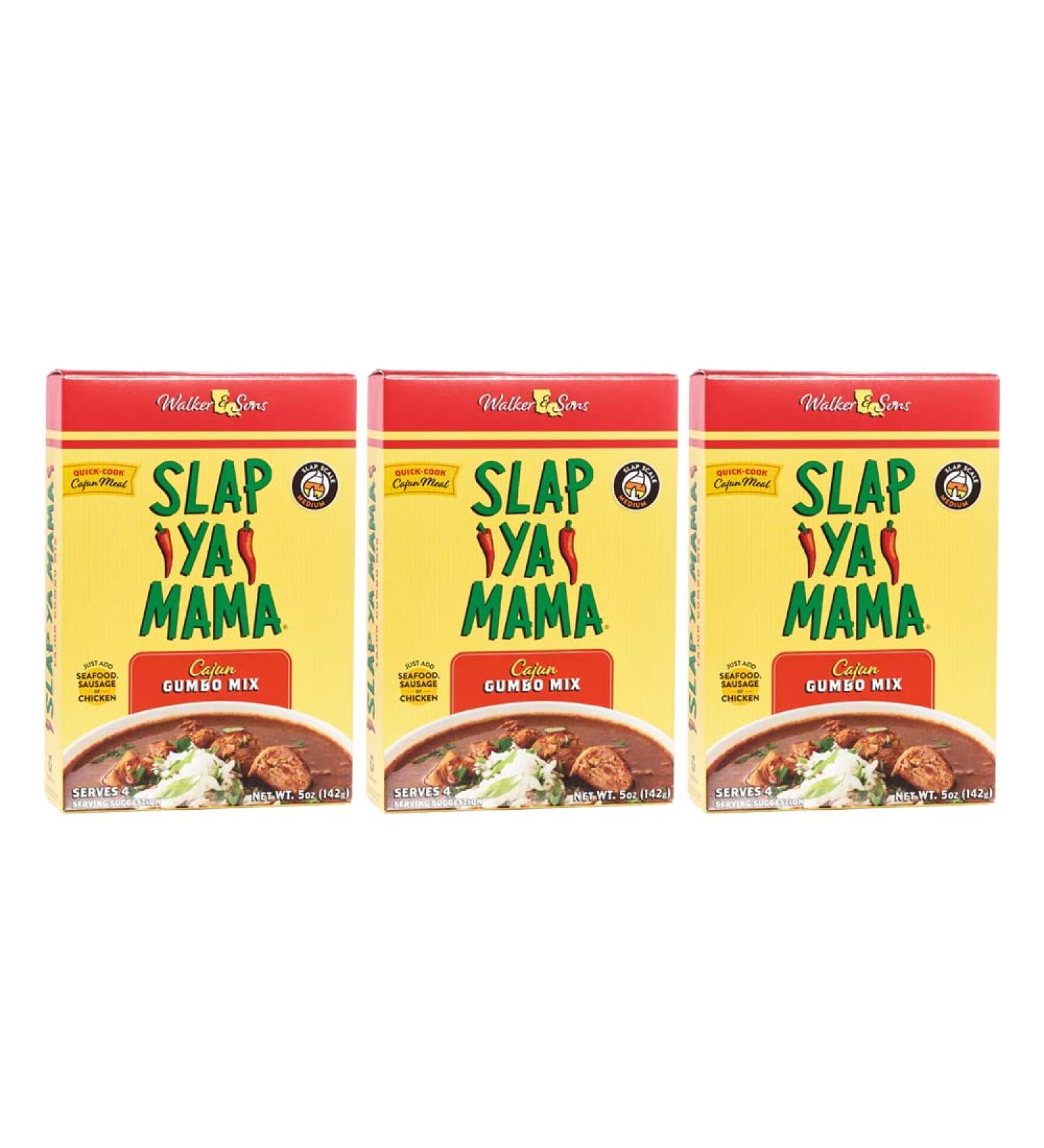 Slap Ya Mama Louisiana Style Gumbo Dinner Mix - Quick & Easy Cajun Meal - 5oz Box (Pack of 3) - Buy Online on SooperMarket.com