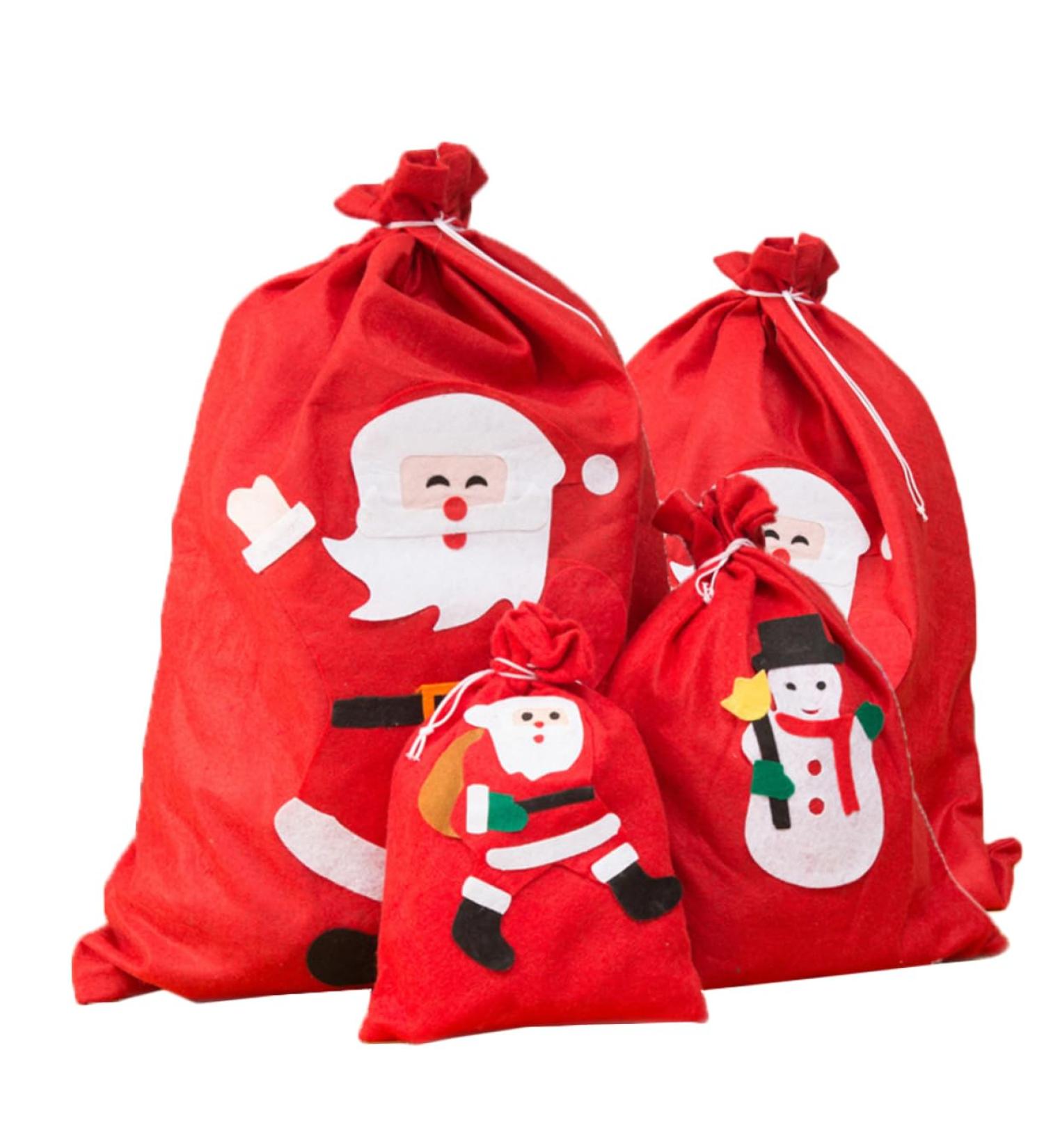 KOMBIUDA 4 1 Bags Medium Size Merry Christmas Sack Candy Bag for Christmas Oversized Child Handbag - Buy Online on SooperMarket.com