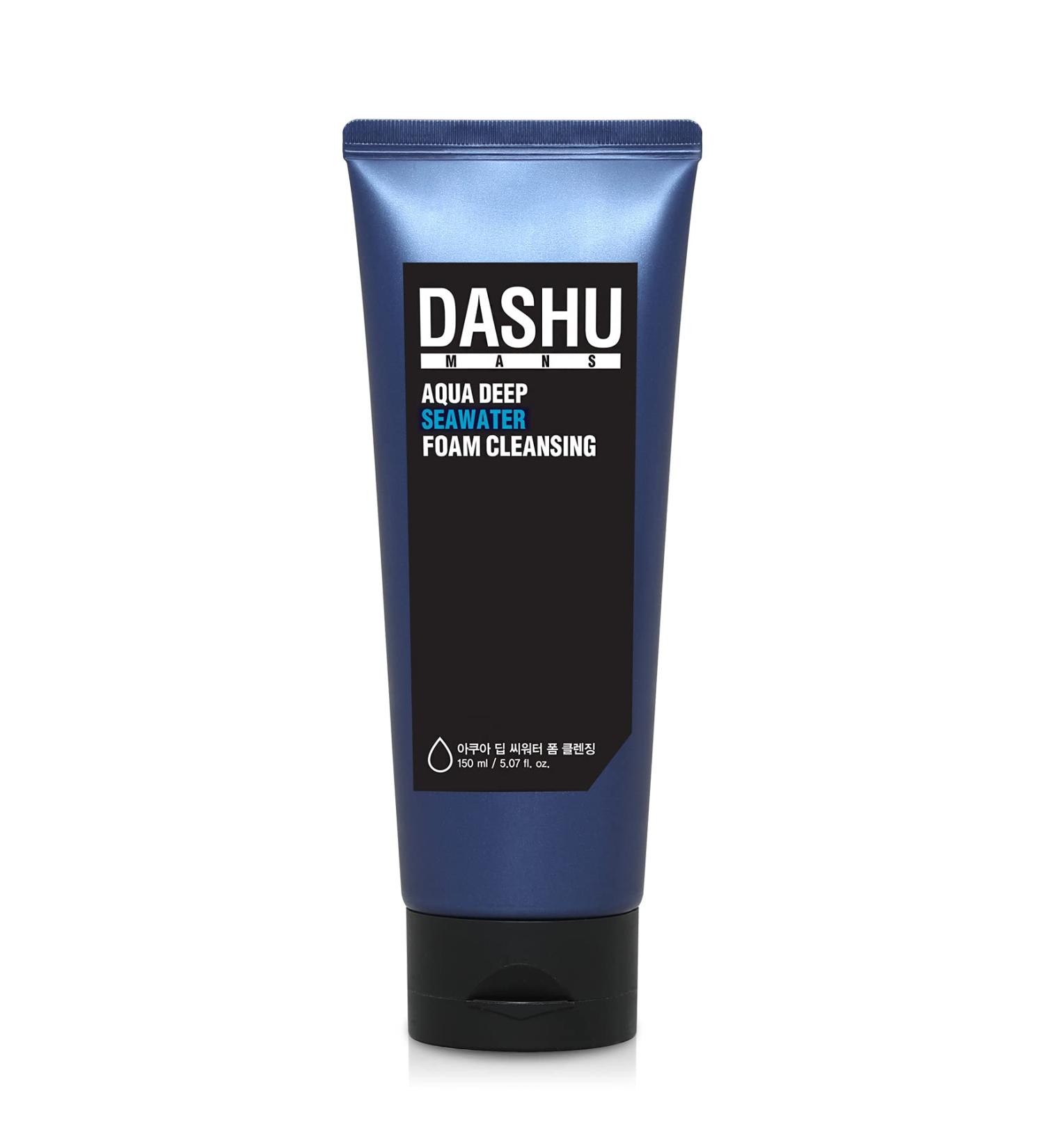 DASHU Mens Aqua Deep Seawater Foam Cleanser 5.07fl oz - Daily Face Wash for All Skin Types - Buy Online on SooperMarket.com