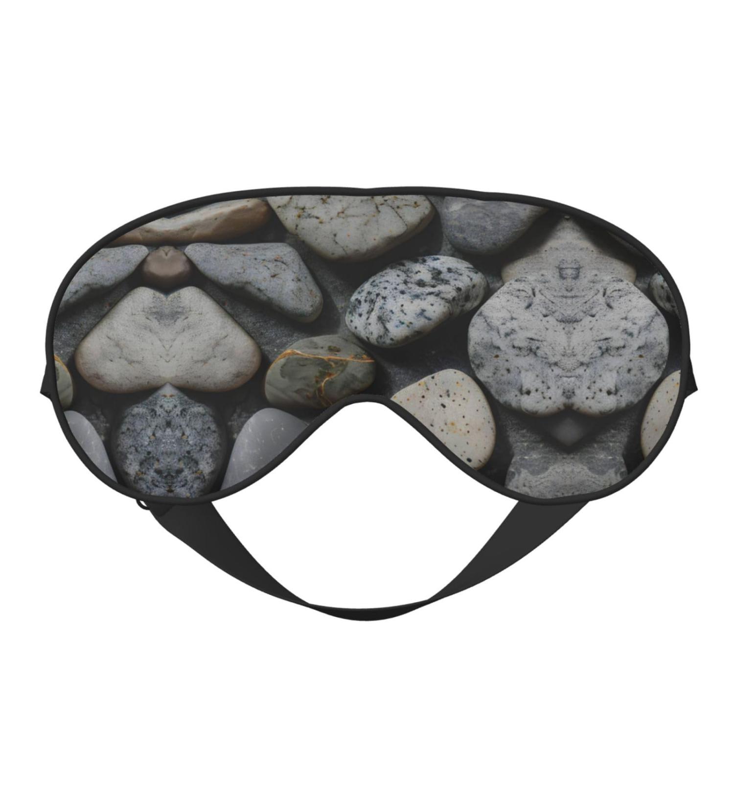 SSIMOO Pebble Stone Eye Mask | Soft Breathable Sleep Eye Patch for Women | Perfect for Travel & Relaxation - Buy Online on SooperMarket.com
