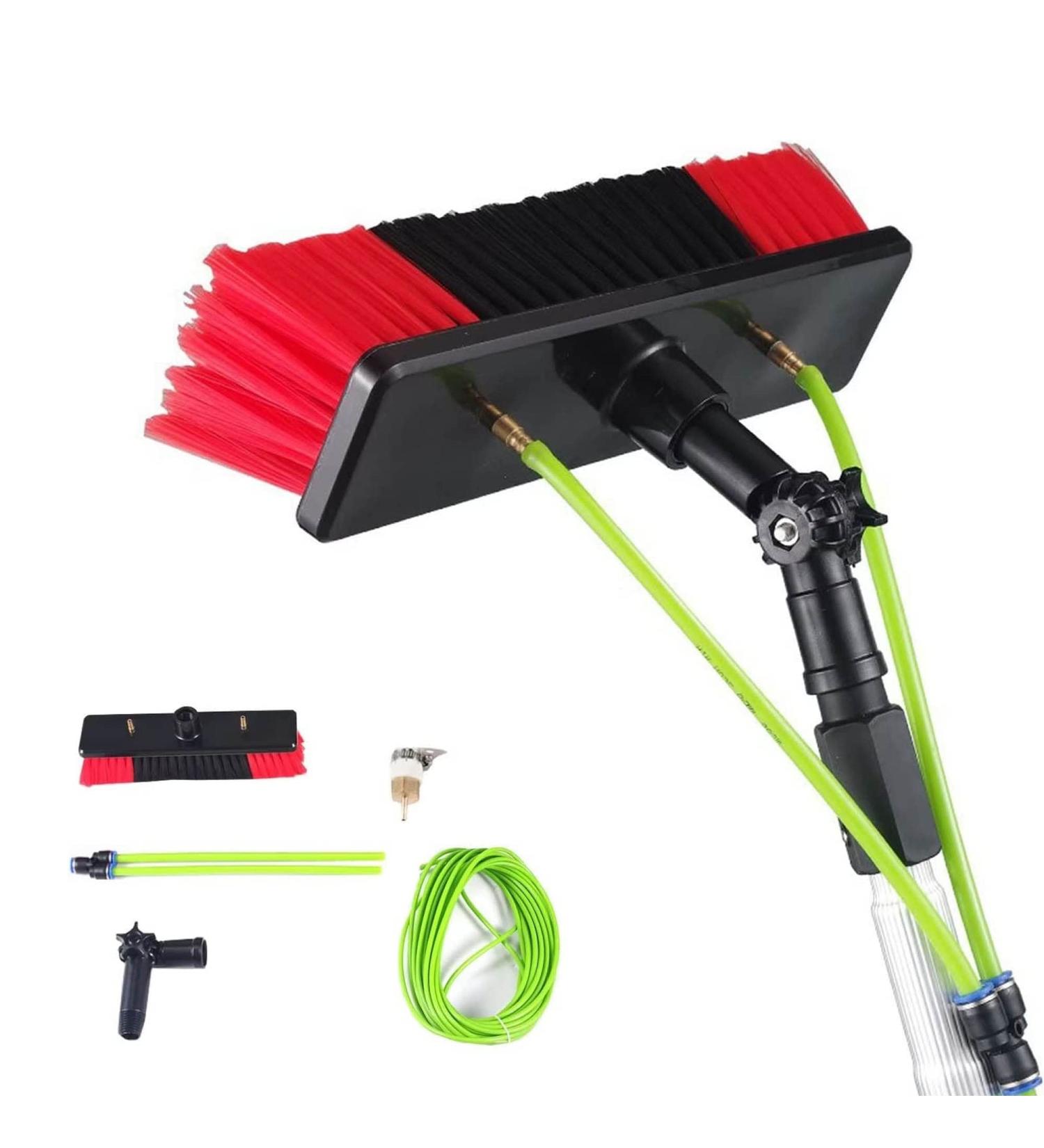 photovoltaic cleaner window cleaning pole Window Cleaning Pole/Water Fed Telescopic Brush/Extendable Cleaner Conservatory Roof Suitable For Photovoltaic Panel CleaningTrucks Windows 30cm Brush Head 9m pole - Buy Online on SooperMarket.com