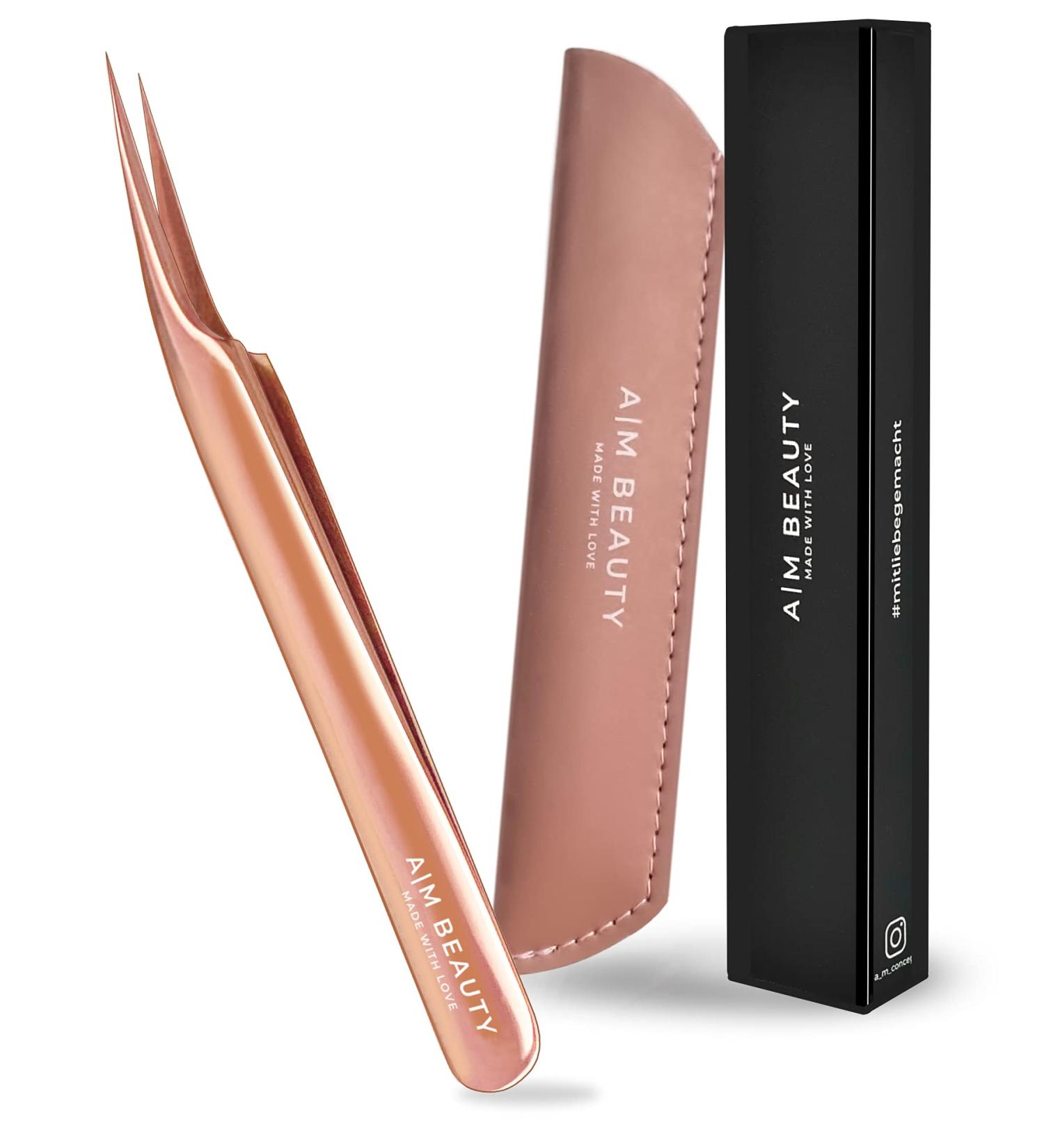 Premium Beauty Tweezers Set with Case | Eyelash & Nail Design Tools for Perfect Extensions - Buy Online on SooperMarket.com