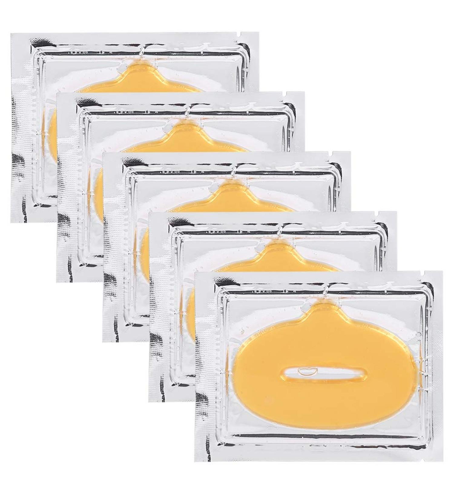 Moisturizing Lip Mask - Anti-Aging Collagen Gel Patch | 5 Pack for Ultimate Lip Care & Hydration - Buy Online on SooperMarket.com