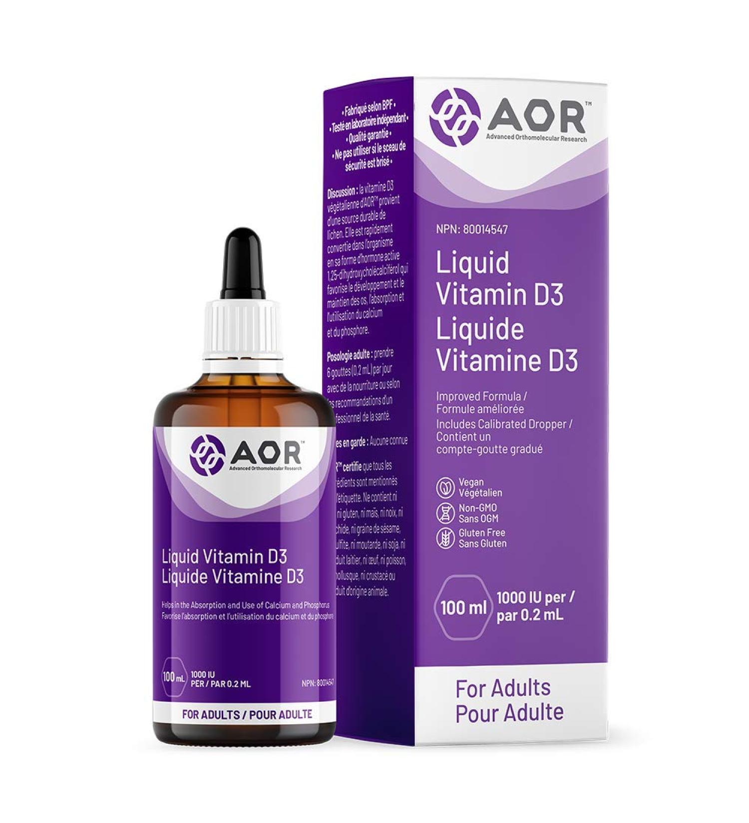 AOR VITAMIN D3 LIQUID (ADULT) 100 ML