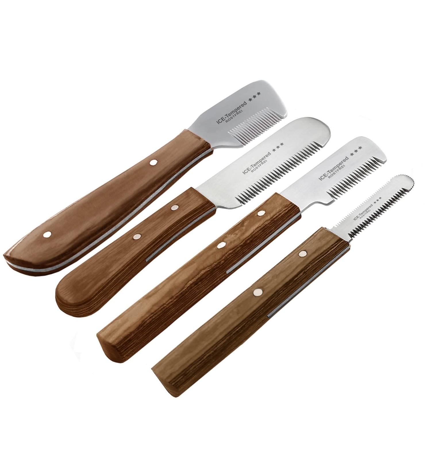 Premium Trimmeters Set for Dogs & Cats | 4-Part Comb & Stainless Steel Fur Knife for All Coat Types - Buy Online on SooperMarket.com
