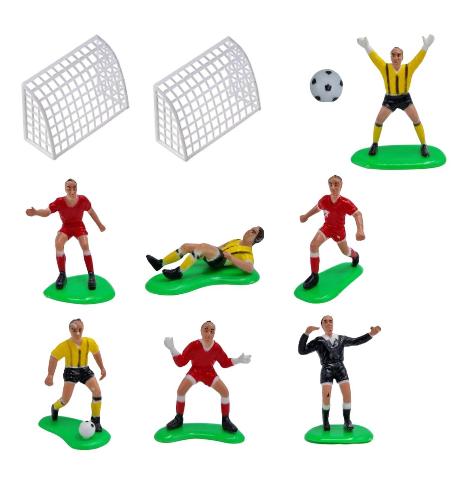 Dekora Football Cake Toppers Birthday Cake Decoration Football and Sport Themed Cake 7 Figures 2 Goals and 1 Ball - Buy Online on SooperMarket.com