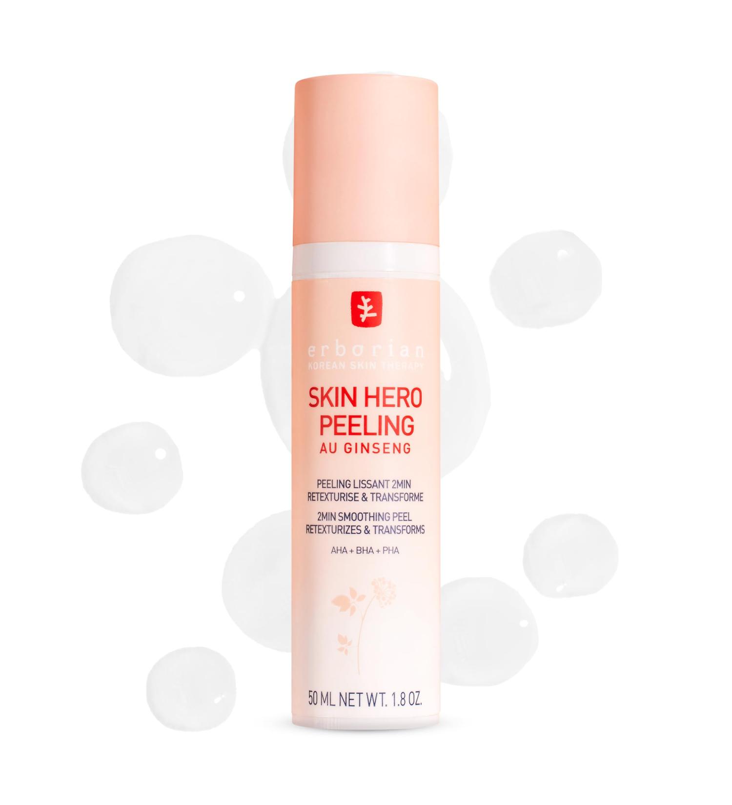 Erborian Skin Hero Facial Peel Mask - White Ginseng Reduces Pores & Fine Lines Korean Skincare 1.8 Oz - International Shipping Available - Buy Online on SooperMarket.com