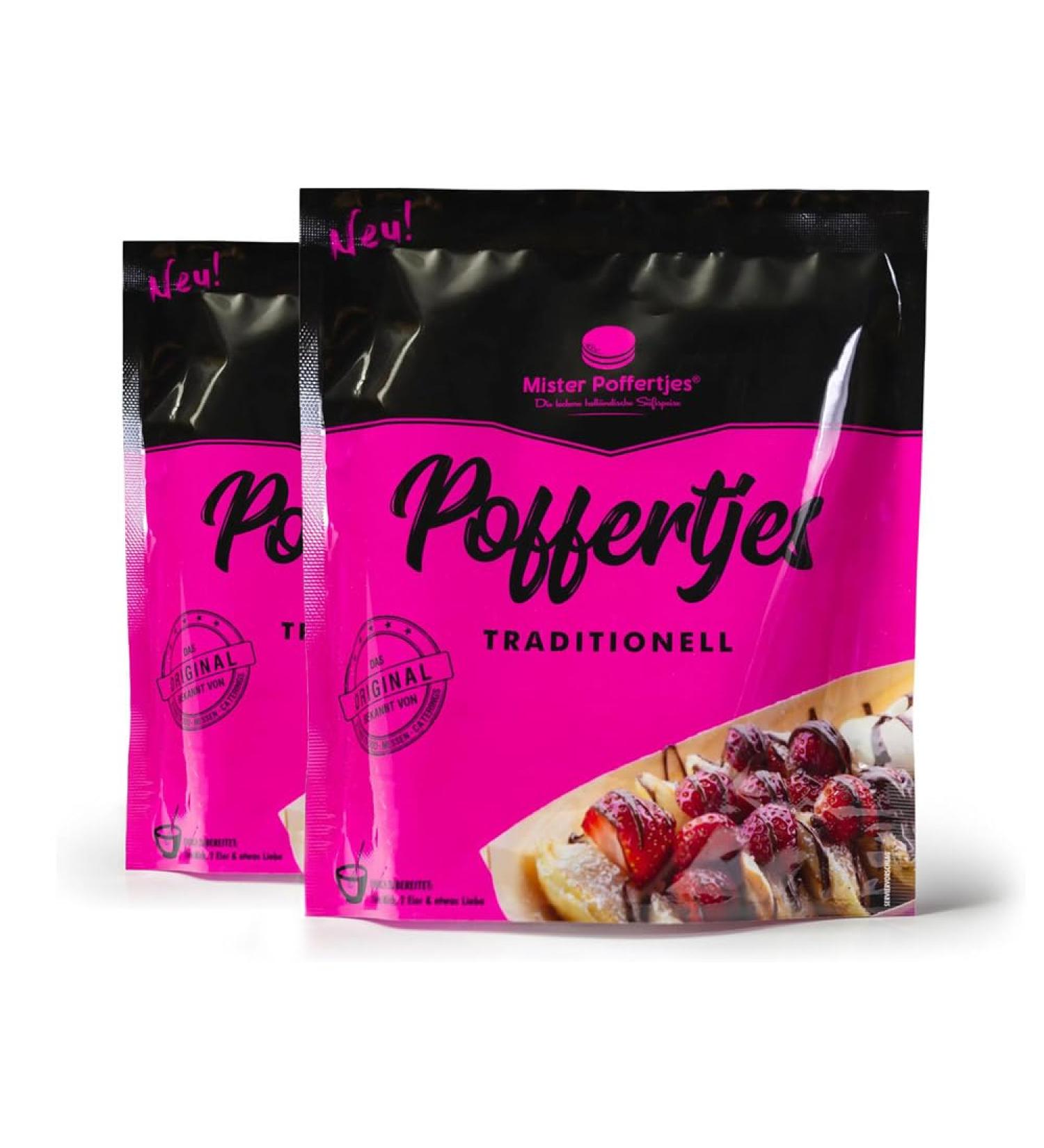 MISTER POFFERTJES Pancake Mix - Authentic Dutch Mini Pancakes for Home | Pack of 2 | International Shipping - Buy Online on SooperMarket.com
