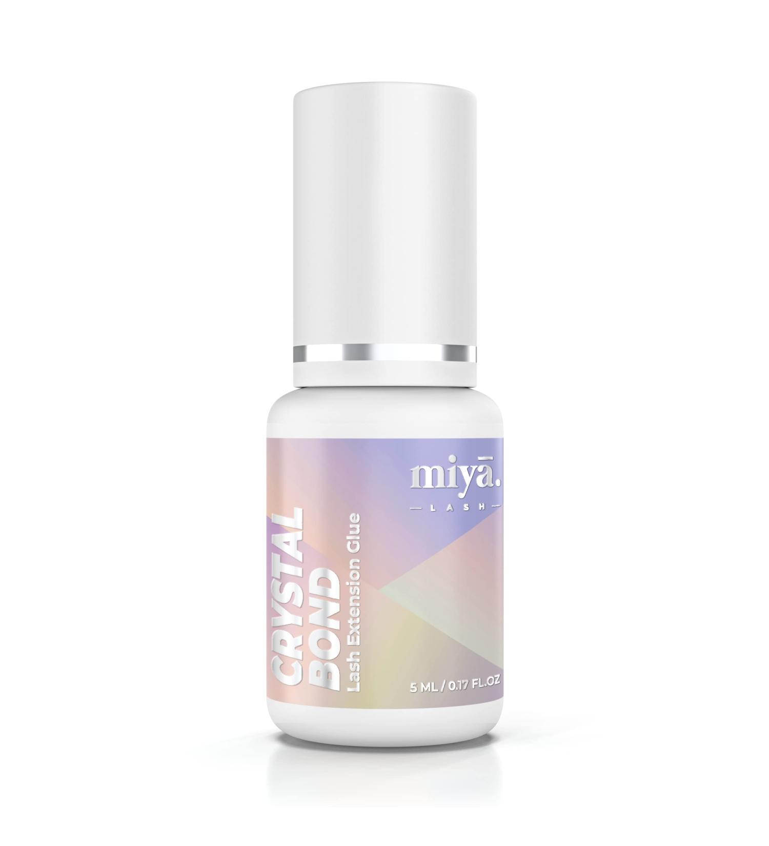 MIYA LASH Crystal Bond Professional Eyelash Extension Glue | 8 Weeks Retention | 1-2 Sec Dry Time | Volume & Classic Adhesive | Extra Strong Clear Lash Glue 5ml - Buy Online on SooperMarket.com