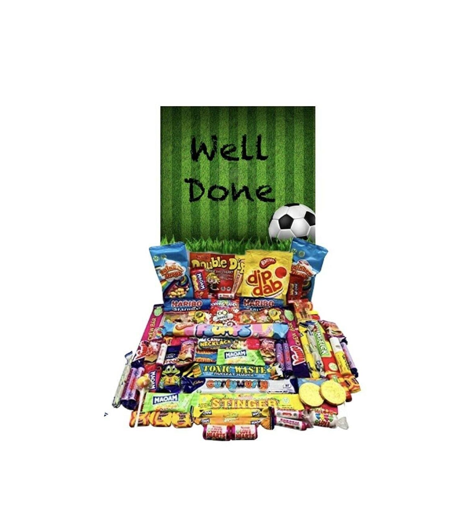 Well Done Football Pick N Mix Ultimate Retro Sweet Box Candy Hamper - Buy Online on SooperMarket.com