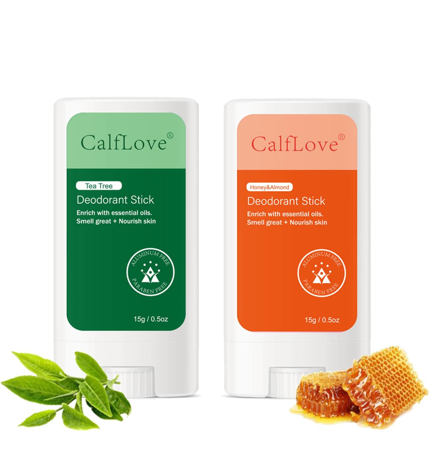Deodorant Women Aluminum Free Aluminum Free Deodorant for Women Clear Gel with Tea Tree and Honey Almond Essential Oil Skin Safe Smell Great 0.5 Ounce 2 Pack - Buy Online on SooperMarket.com