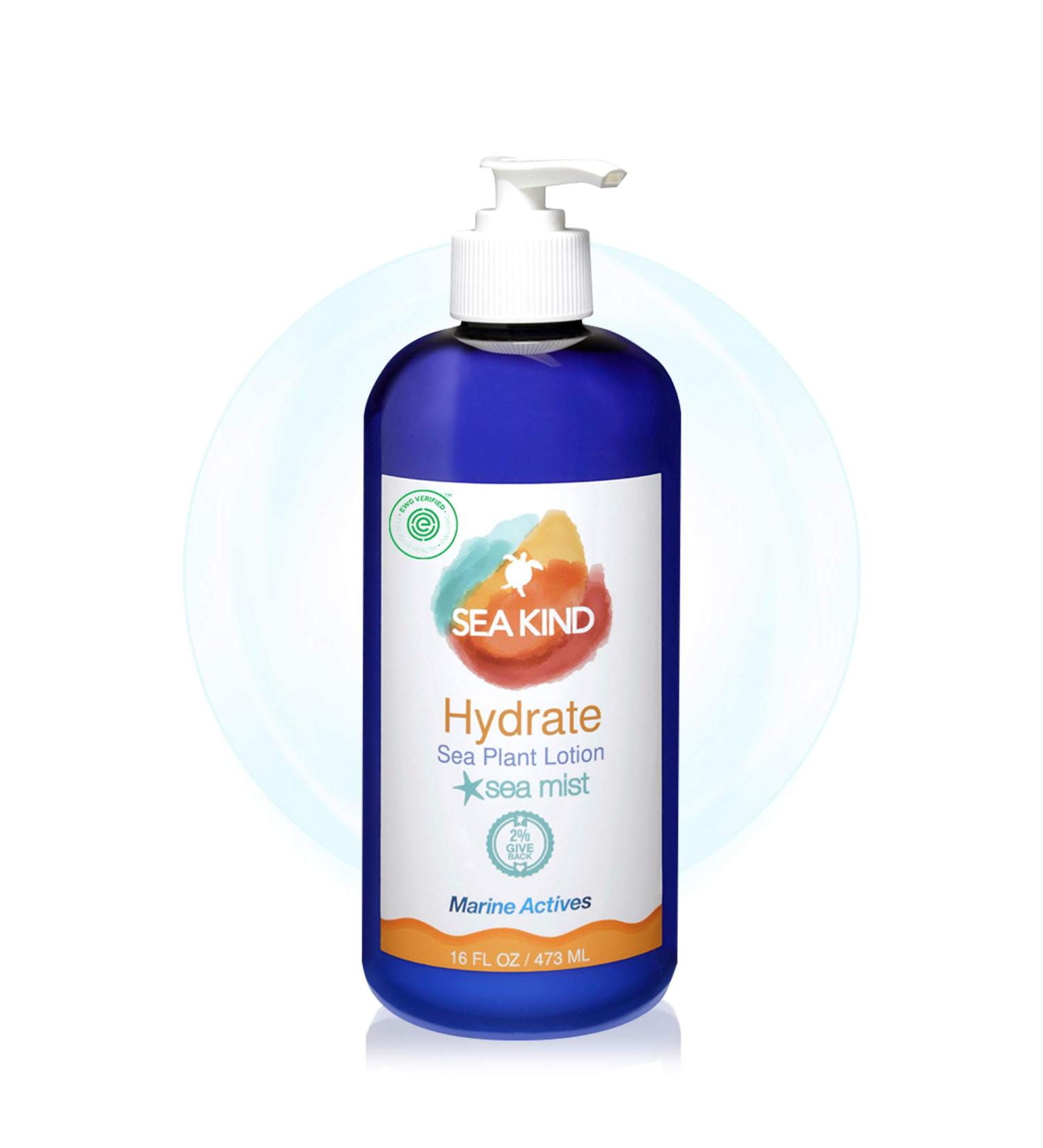Sea Kind Hydrate Sea Plant Hand and Body Lotion - Sea Mist Essential Oil - 16 Fl Oz - Vegan Moisturizer for Dry, Sensitive Skin - Buy Online on SooperMarket.com