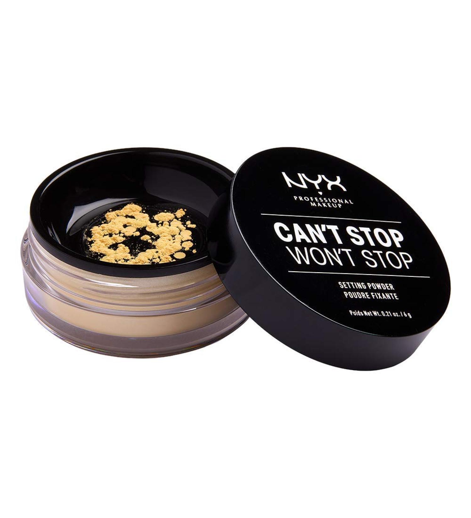NYX Can't Stop Won't Stop Setting Powder - Banana 06, 1.6g (Pack of 1) - Buy Online on SooperMarket.com