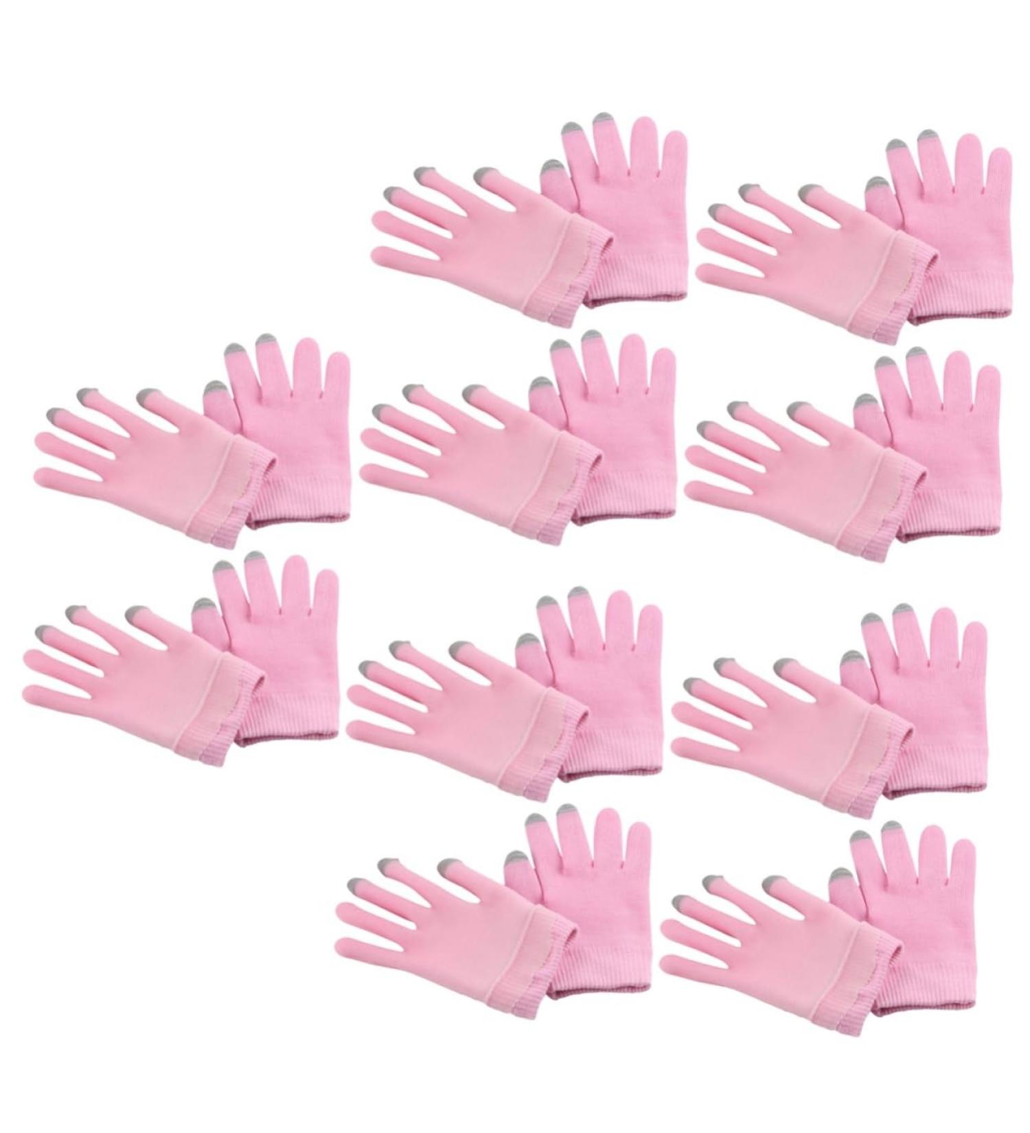 minkissy 10 Pairs Moisturizing Gloves Gels Hand Cover Moisturizing Gel Gloves for Dry Hands Cotton Gloves for Dry Hands Gels Gloves Skin Care Gloves Essential Oil Pink Lotion Polyester Miss - Buy Online on SooperMarket.com