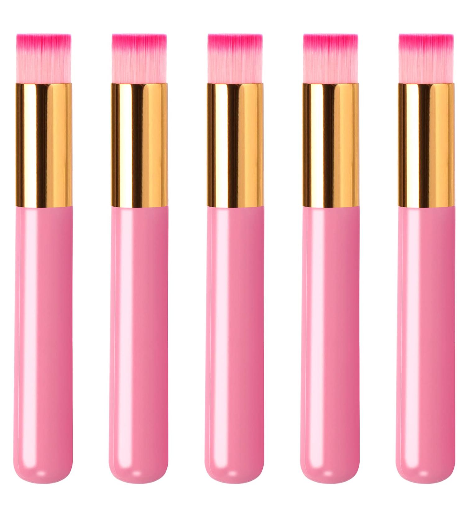 Dming 5-Piece Pink Lash Shampoo Brushes Set for Eyelash Extension and Blackhead Removal - Buy Online on SooperMarket.com